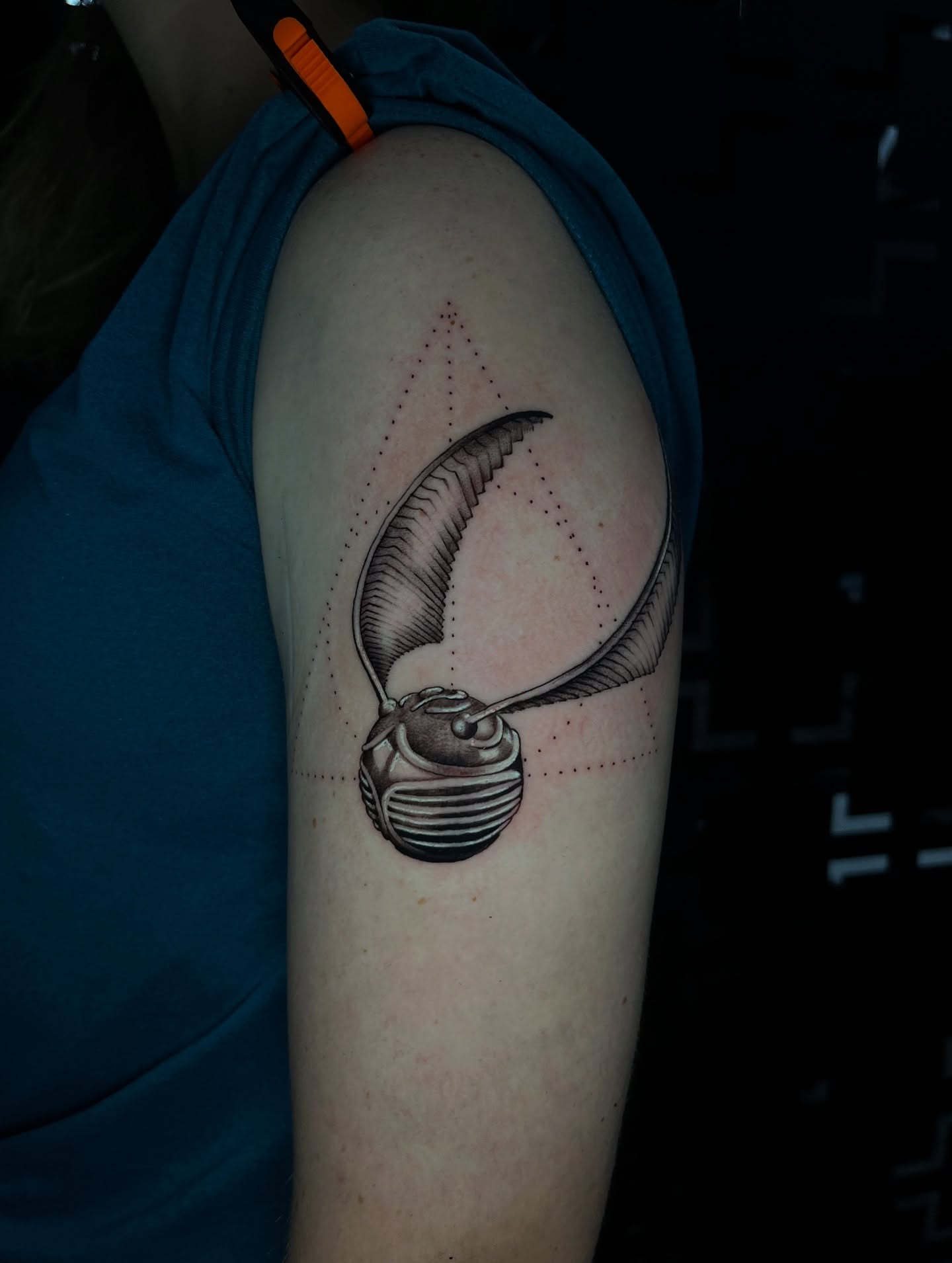Tattoo by @arvay_tattoos — dotwork, realism