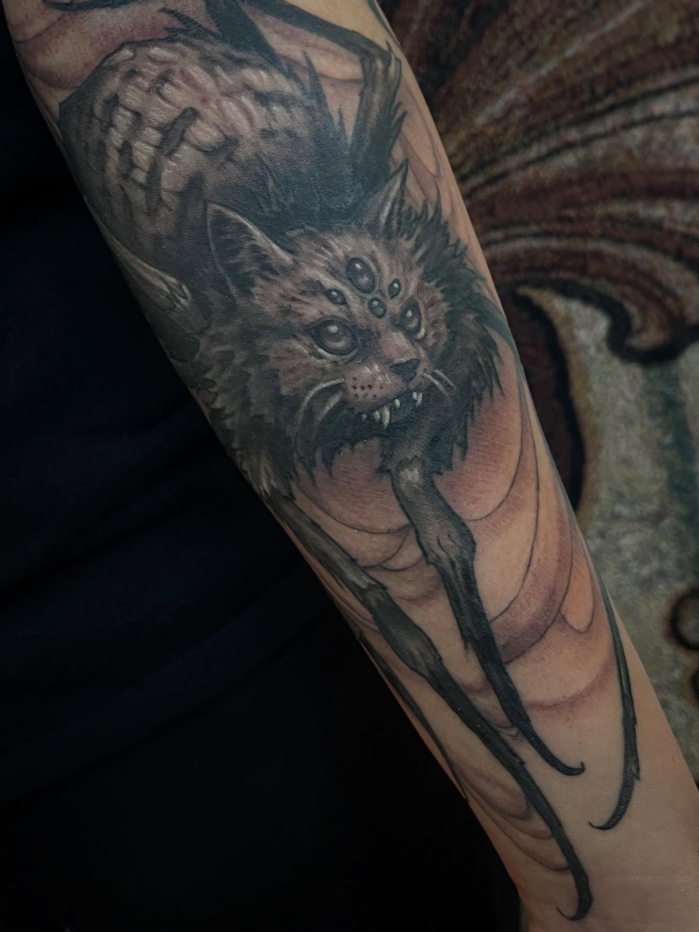 Tattoo by @evanmakesart — realism, dark_realism