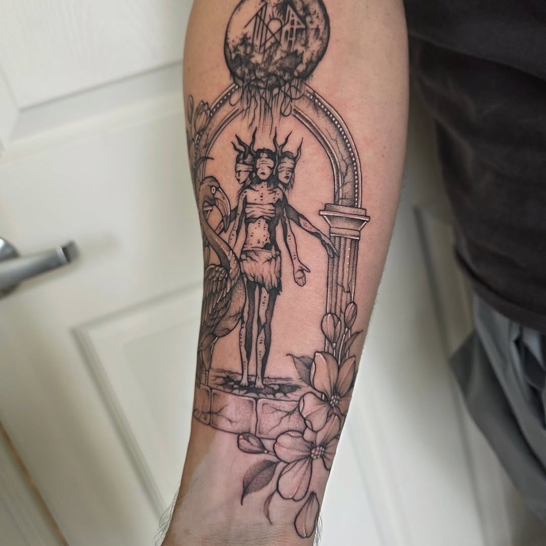 Tattoo by @letdanipokeyou — dark_realism, illustrative