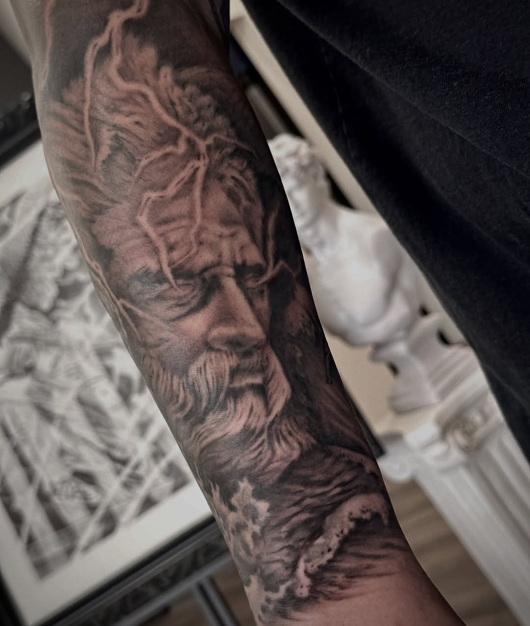 Tattoo by @shanesmith_ink — realism, black_and_grey
