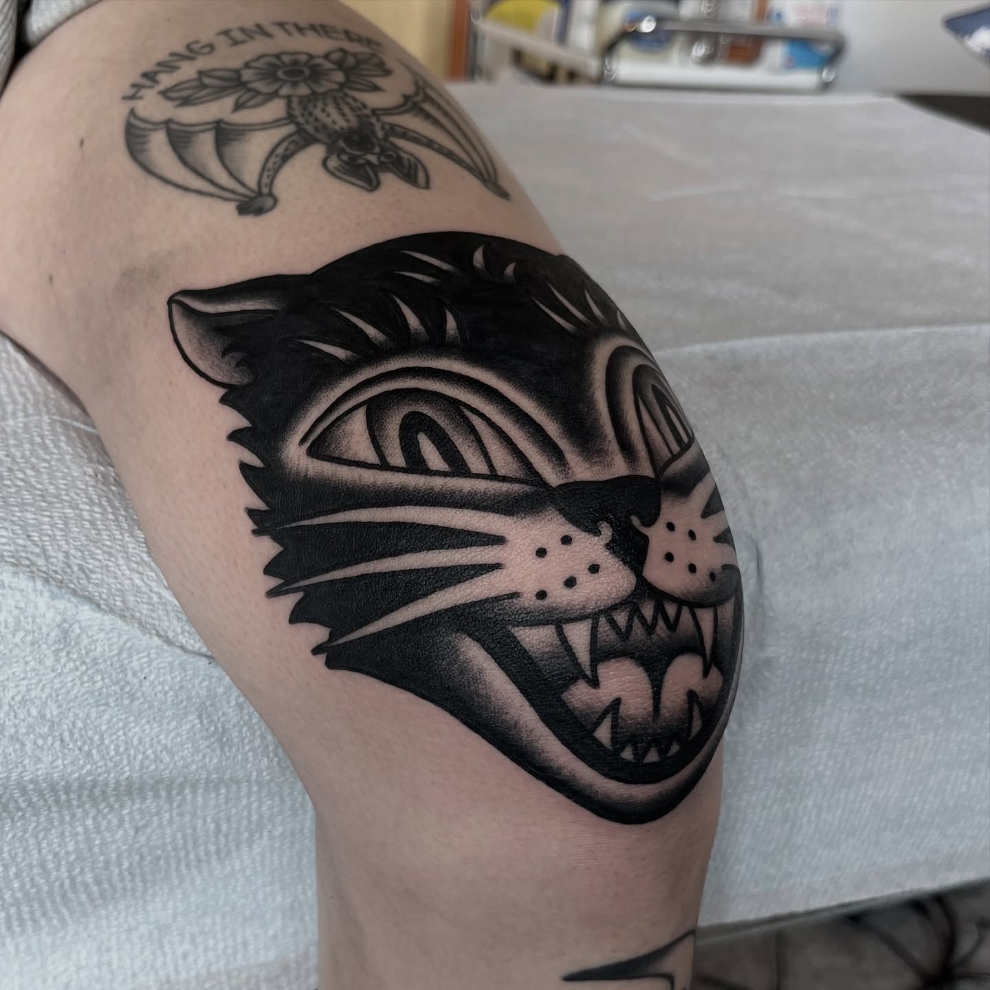 Tattoo by @andrewtattoos — american_traditional, black_and_grey