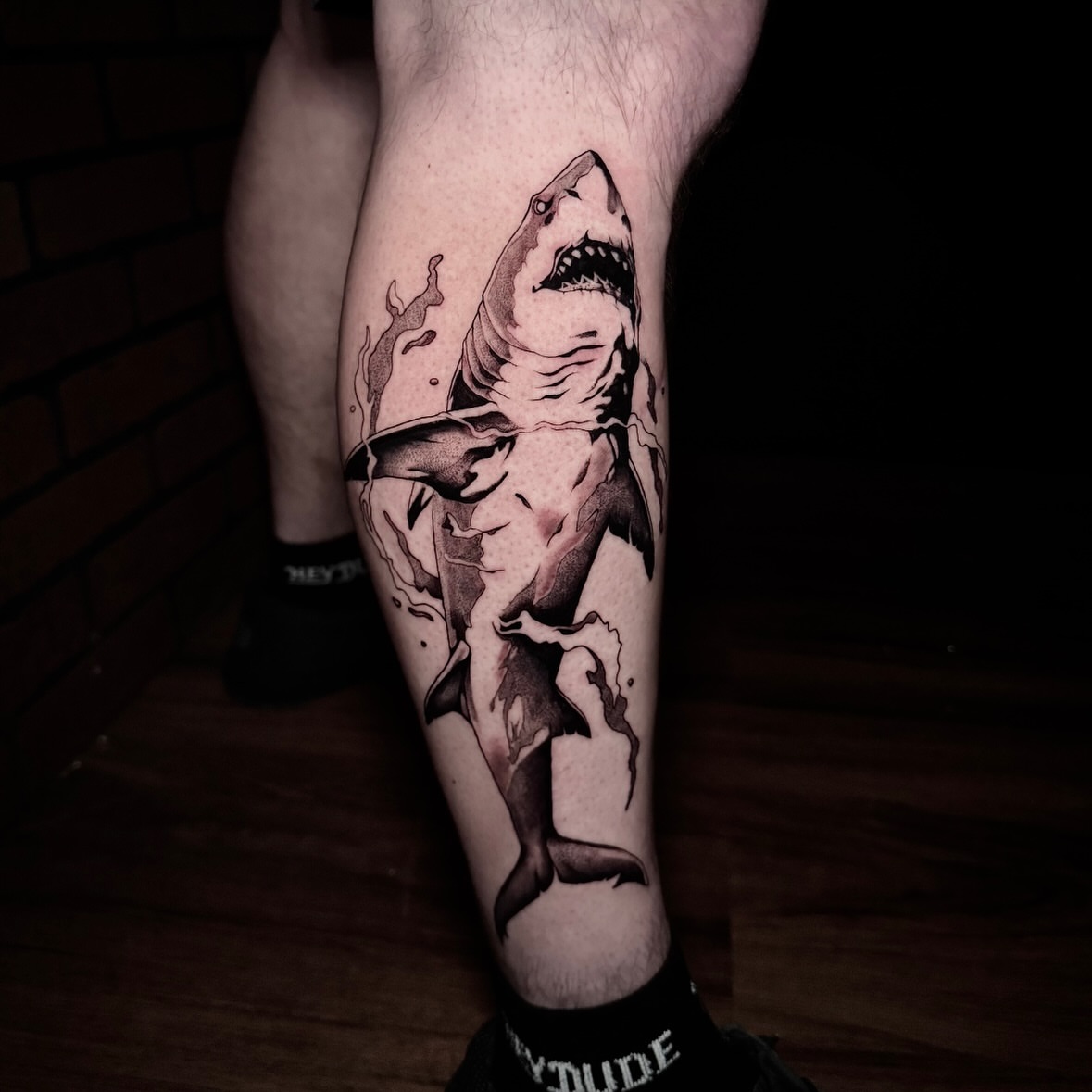 Tattoo by @corycabletattoos — black_and_grey