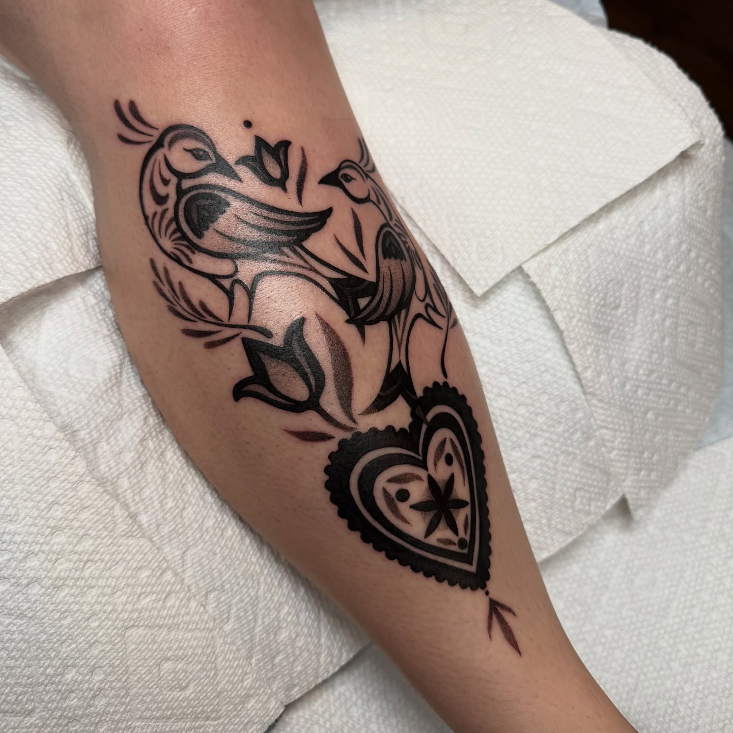 Tattoo by @back_alley_emily — black_and_grey