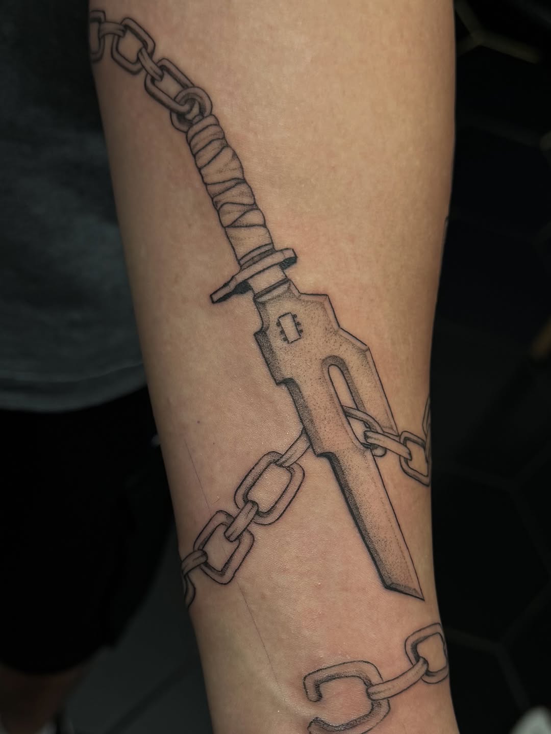 Tattoo by @tattooshananigans — black_and_grey, realism