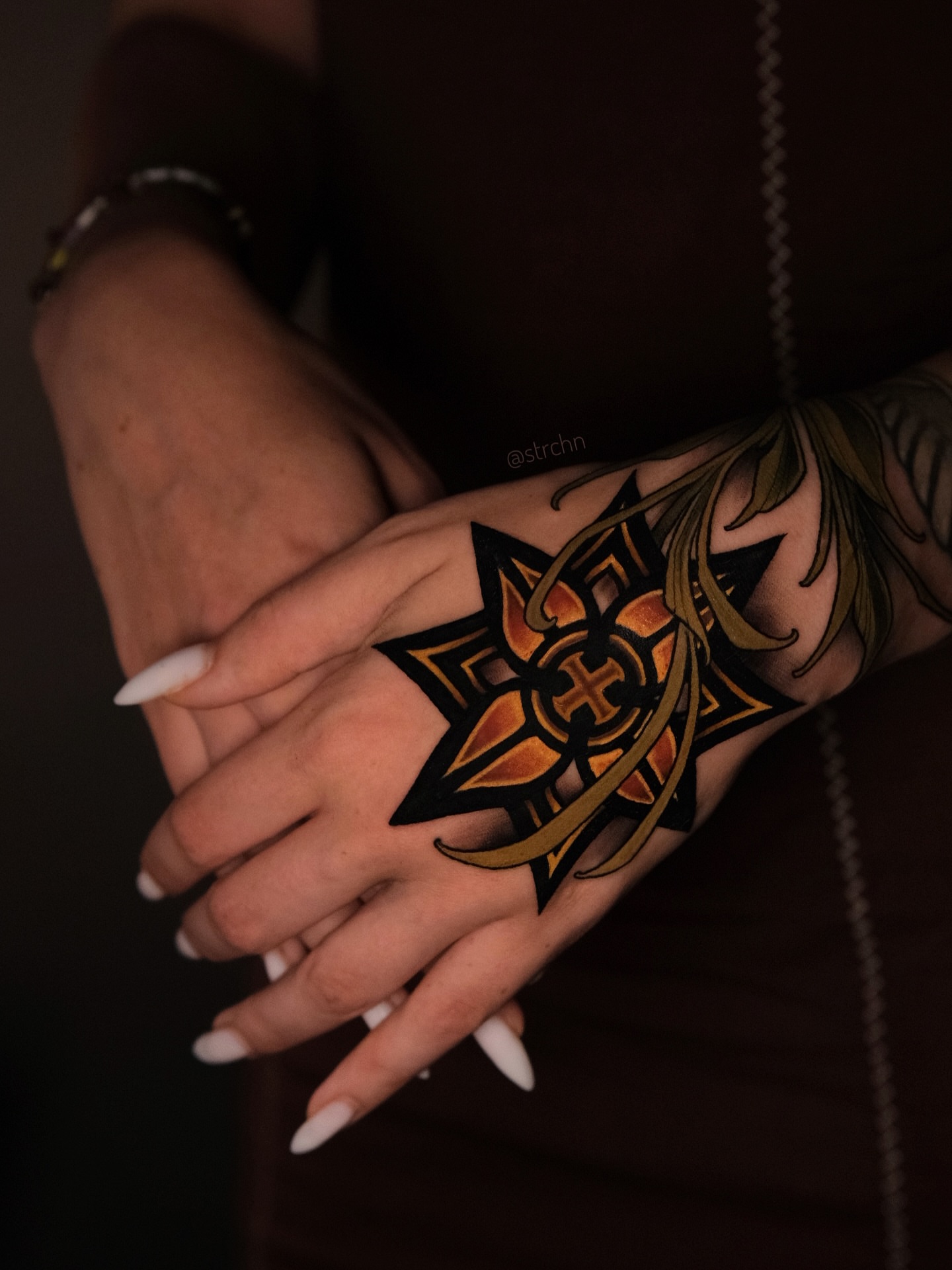 Tattoo by @strchn — geometric