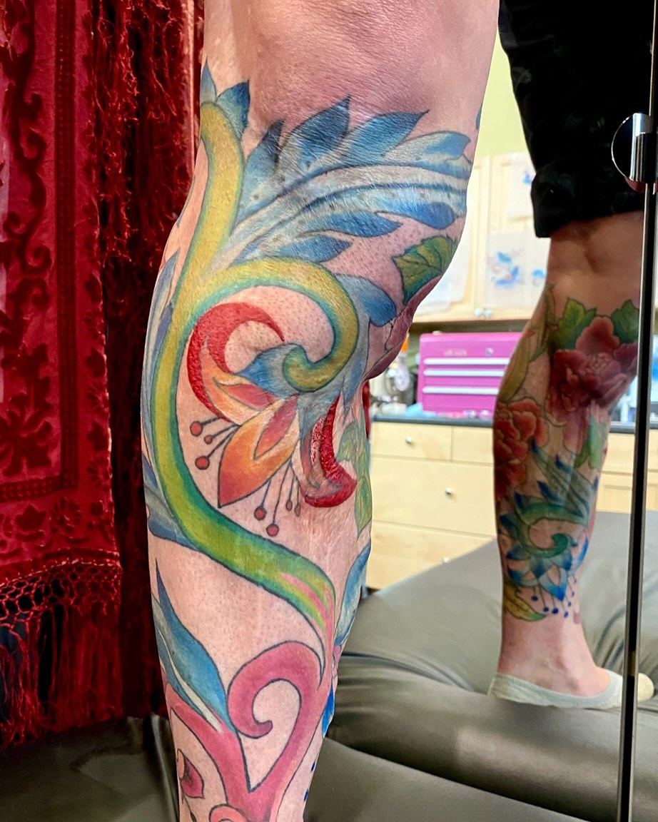 Tattoo by @vyvyn — watercolor, new_school
