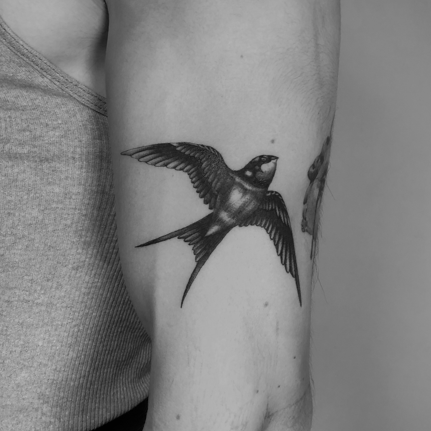 Tattoo by @emile_erikoff — black_and_grey