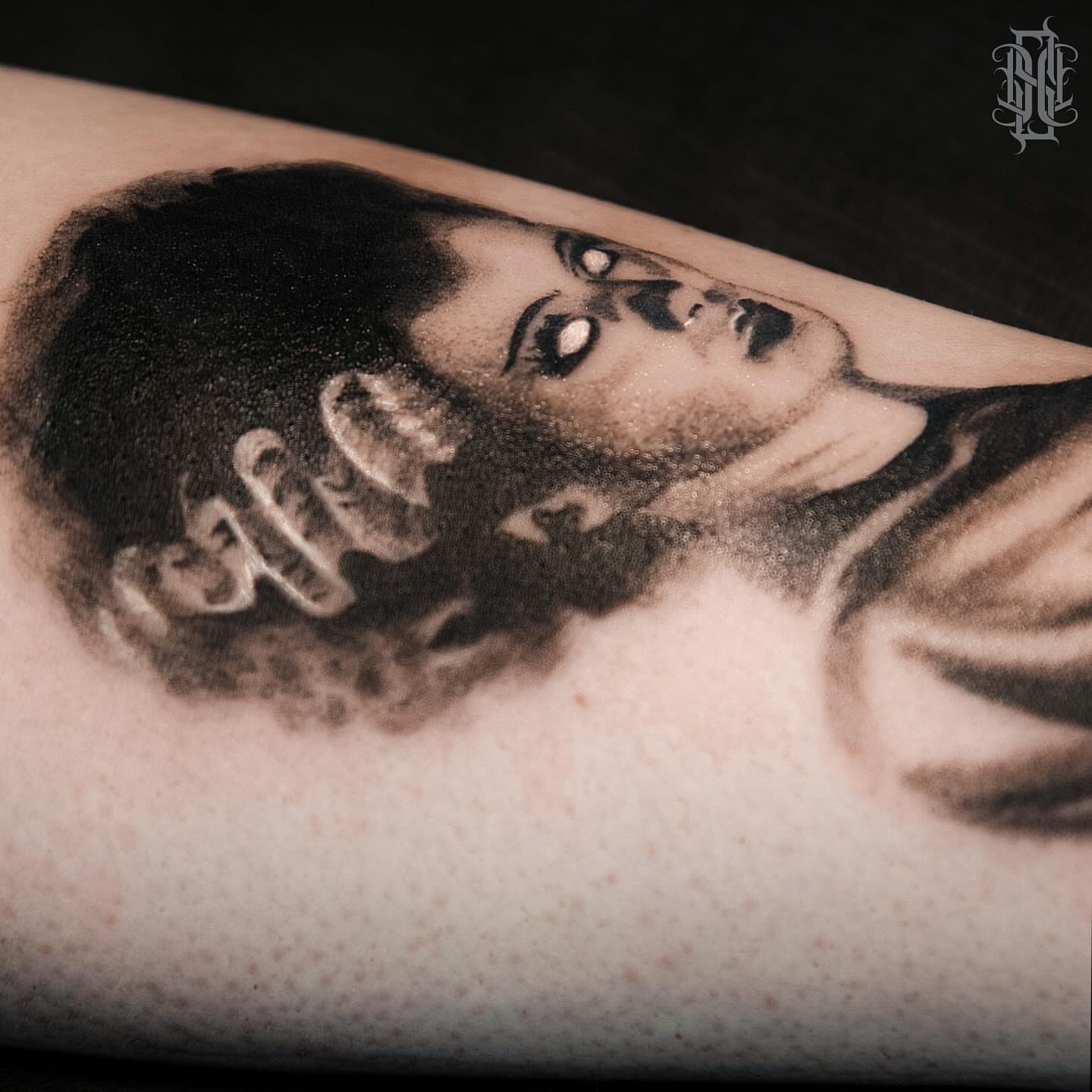 Tattoo by @derracula — black_and_grey, realism