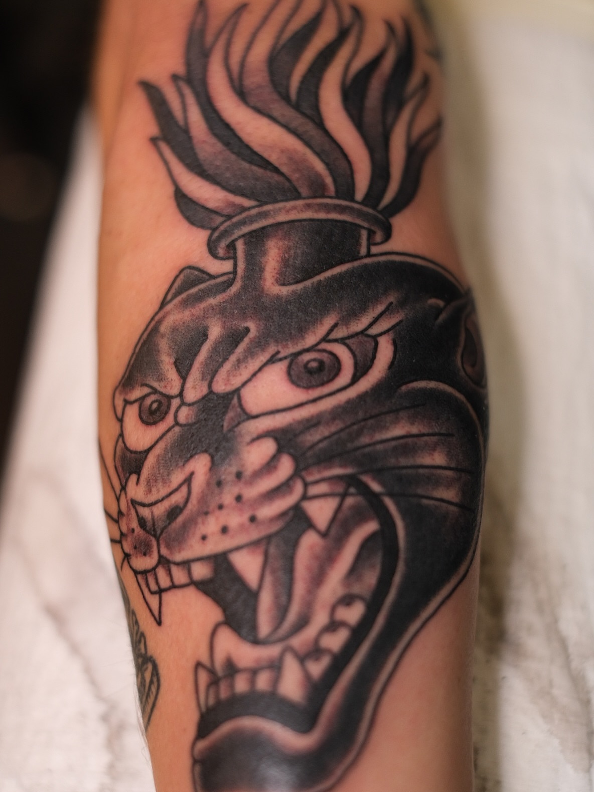 Tattoo by @sylvaintattoo — black_and_grey