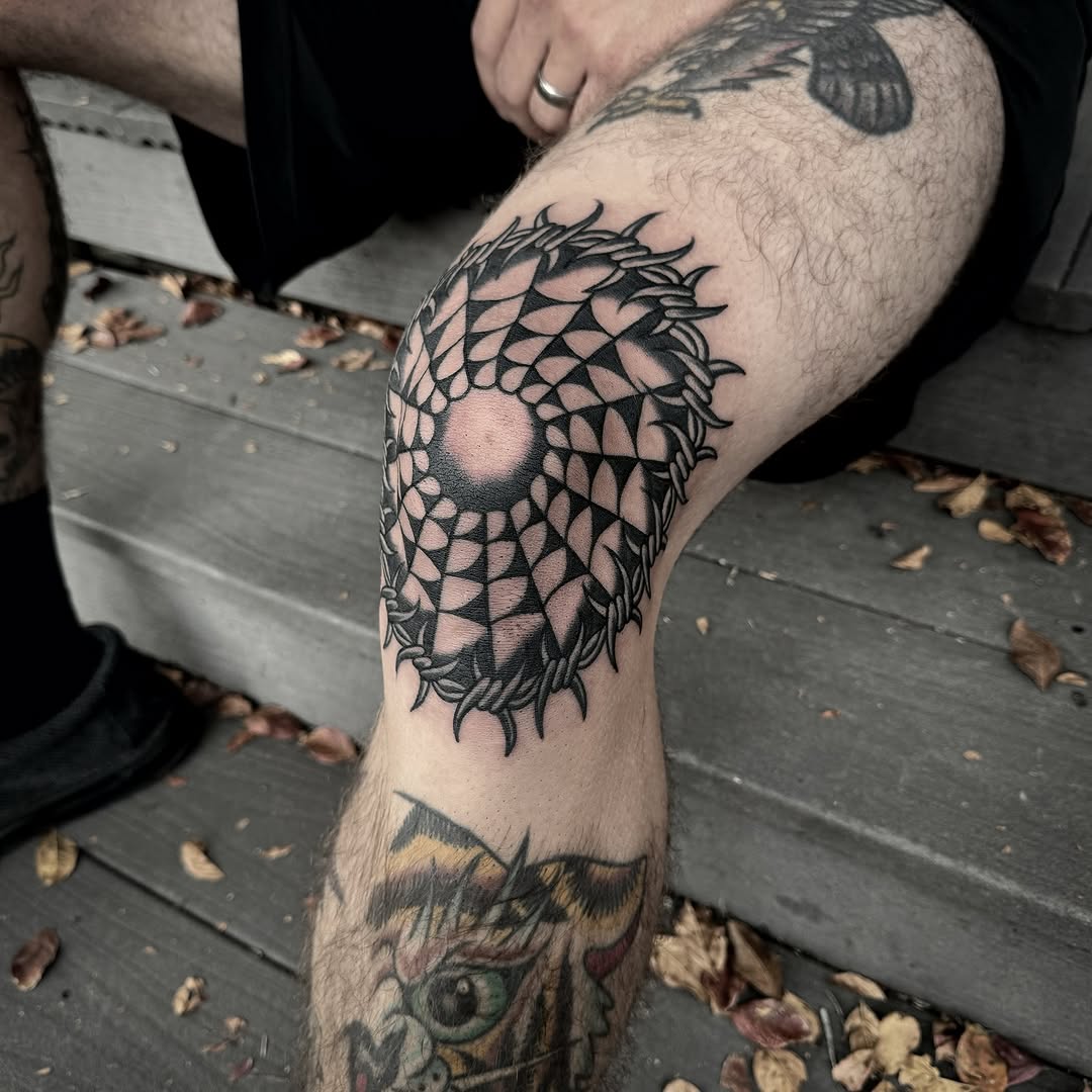 Tattoo by @danielmesenbtt β geometric, blackwork