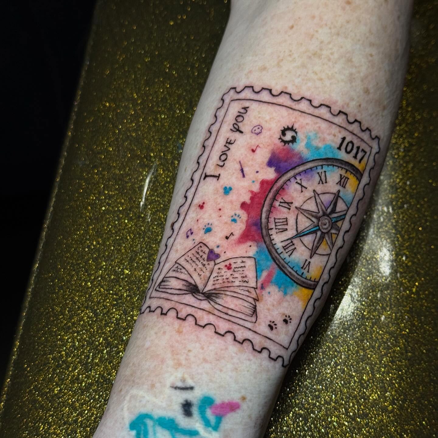 Tattoo by @tiptopartist — watercolor, illustrative