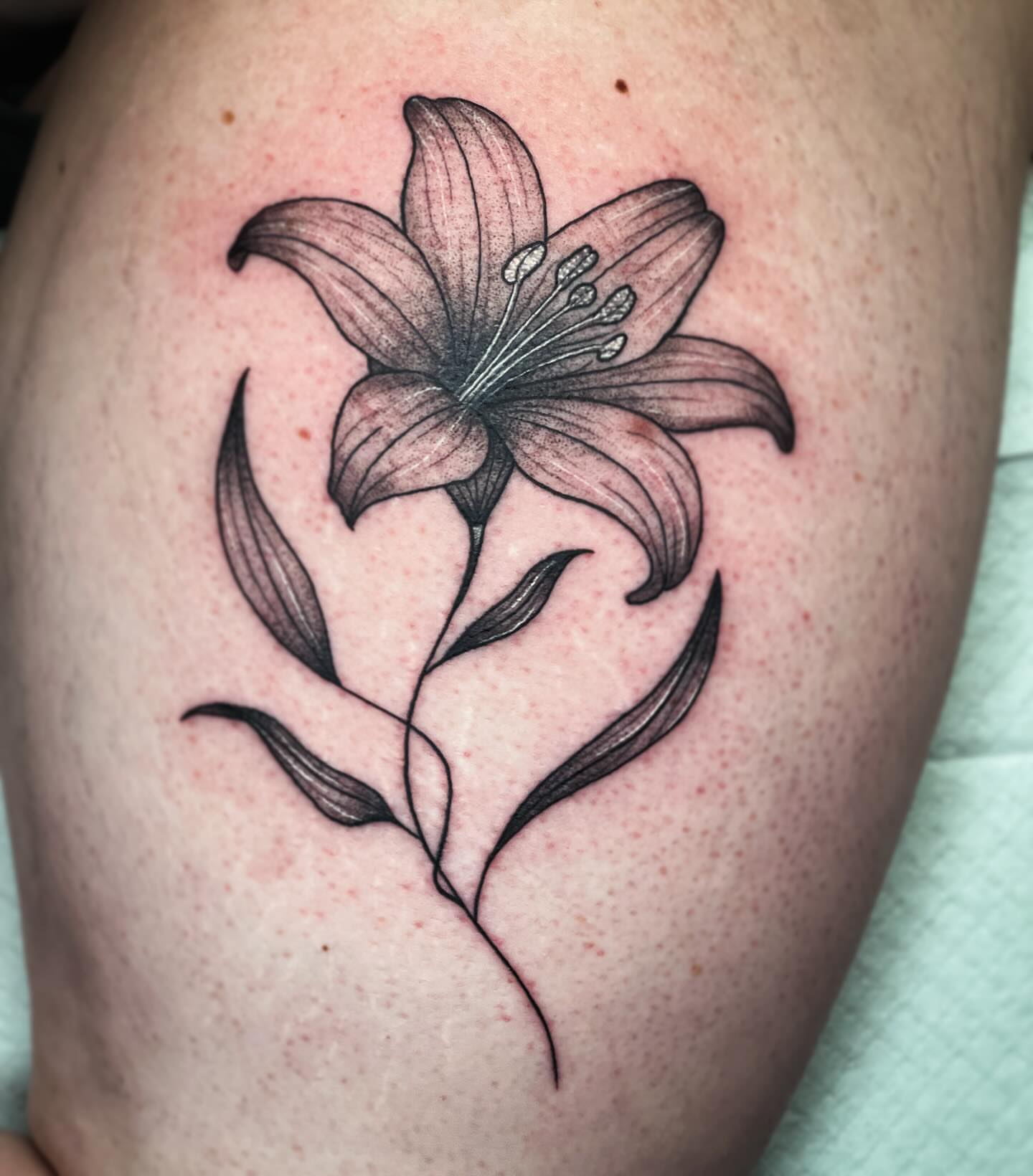 Tattoo by @necromandymods — black_and_grey