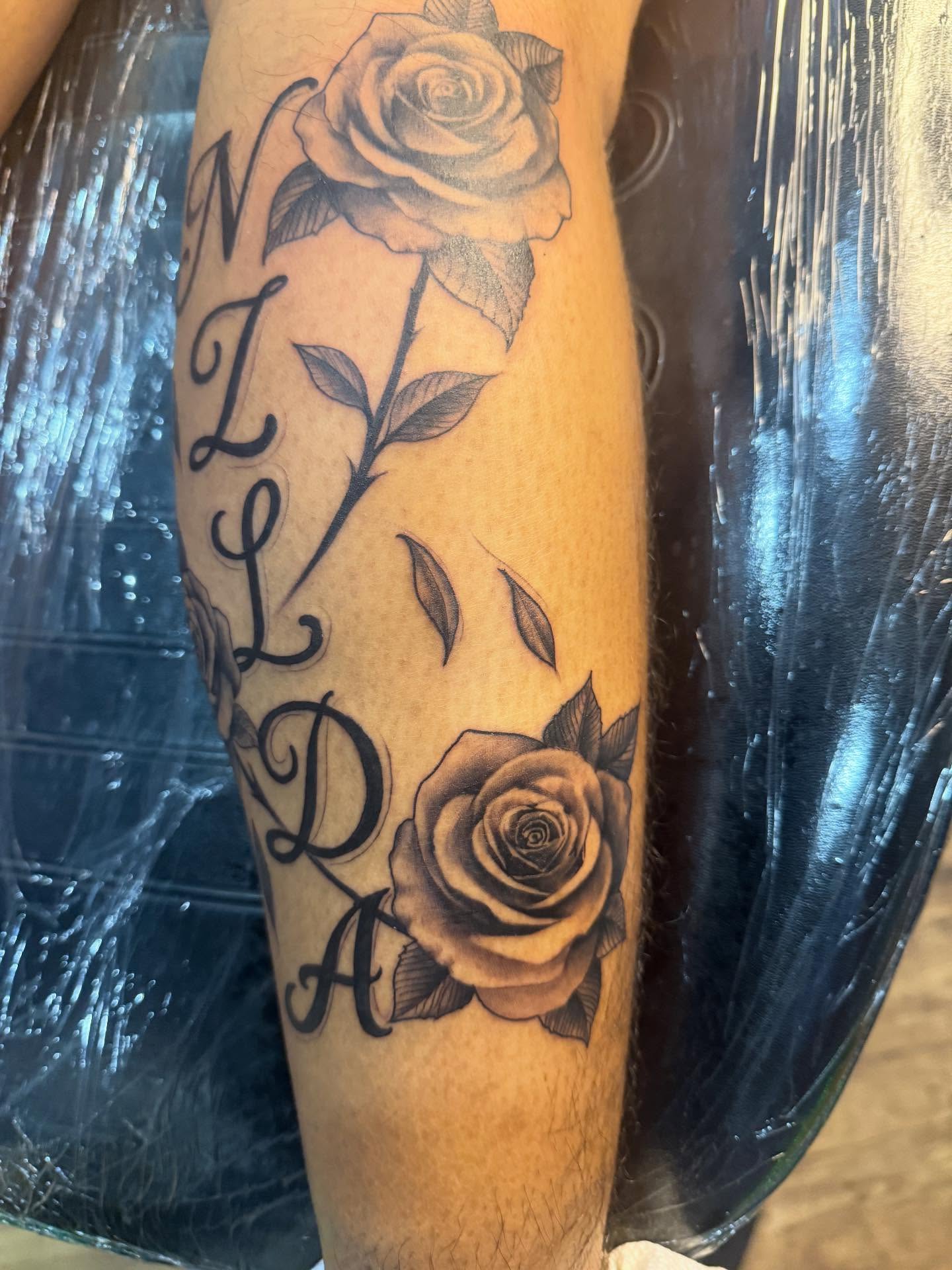 Tattoo by @scottys_ink315 — black_and_grey