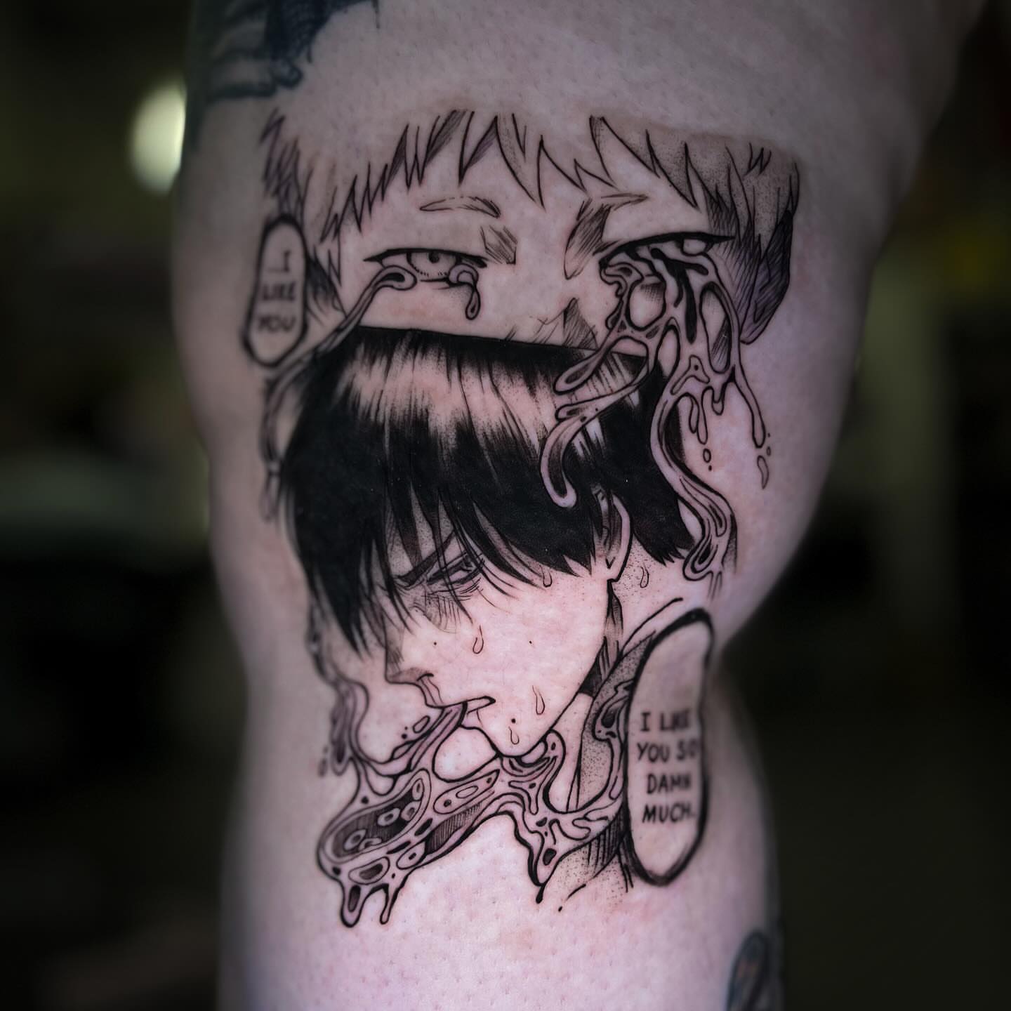 Tattoo by @celynity — black_and_grey, realism