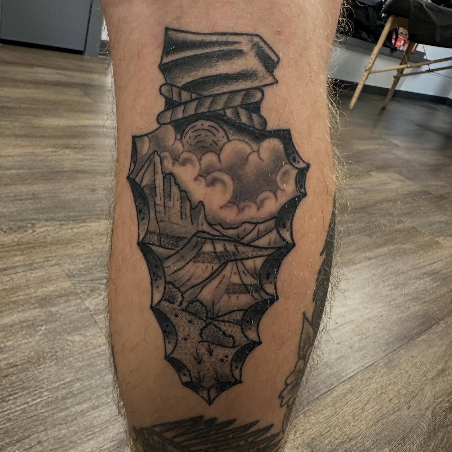 Tattoo by @timjewelltattooer — black_and_grey