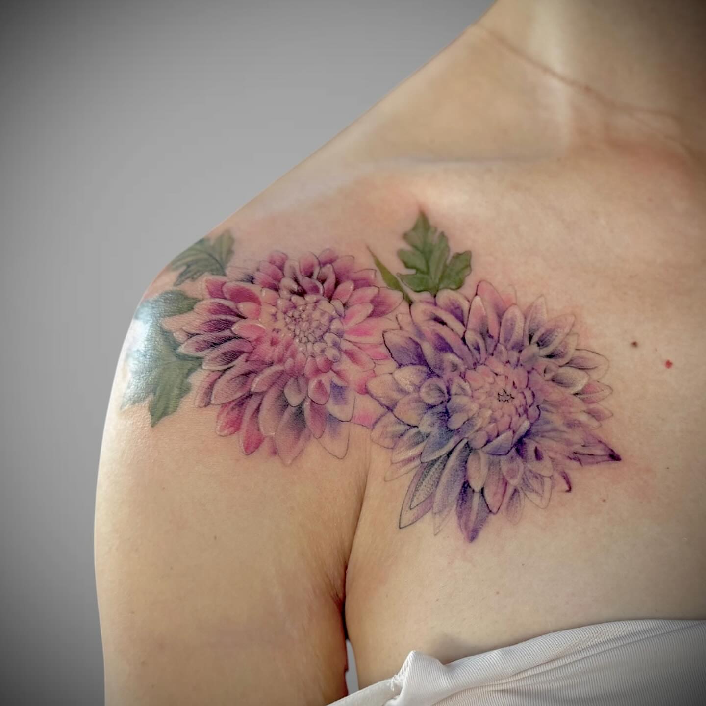 Tattoo by @_mitsukochingart — watercolor
