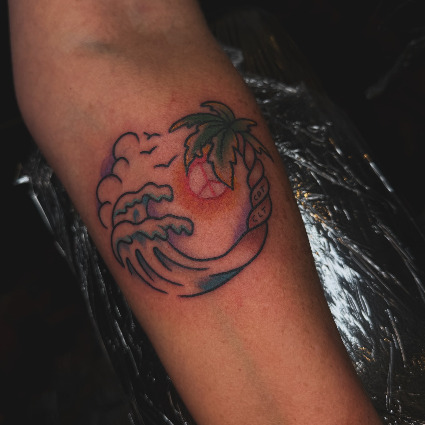 Tattoo by @liztattooer — american_traditional, watercolor