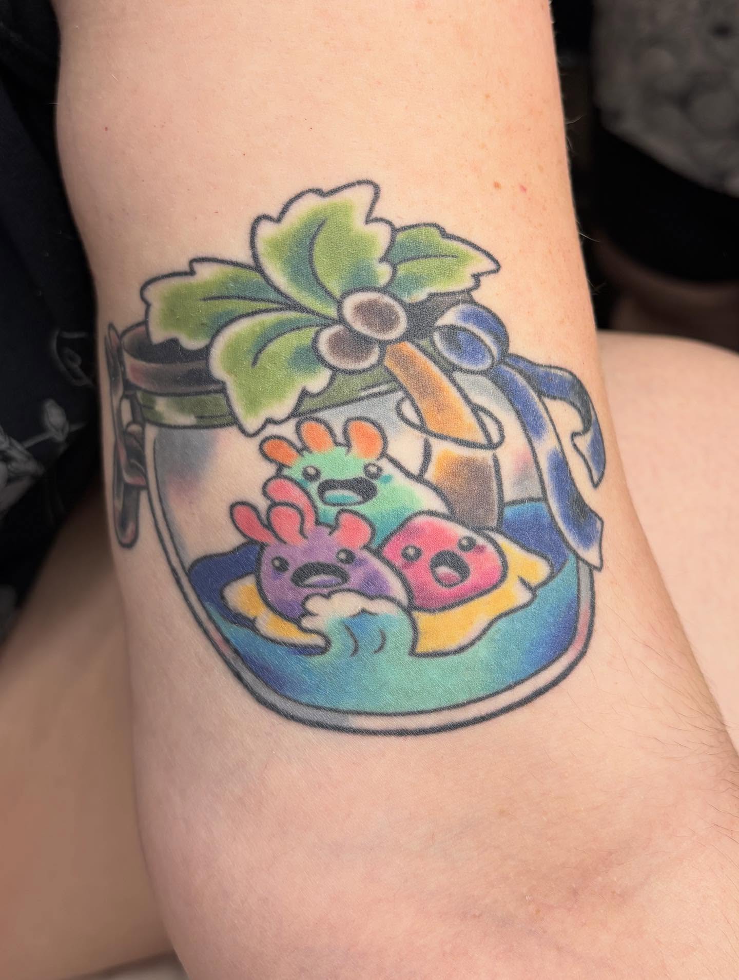 Tattoo by @pixiekaletattoos — dotwork