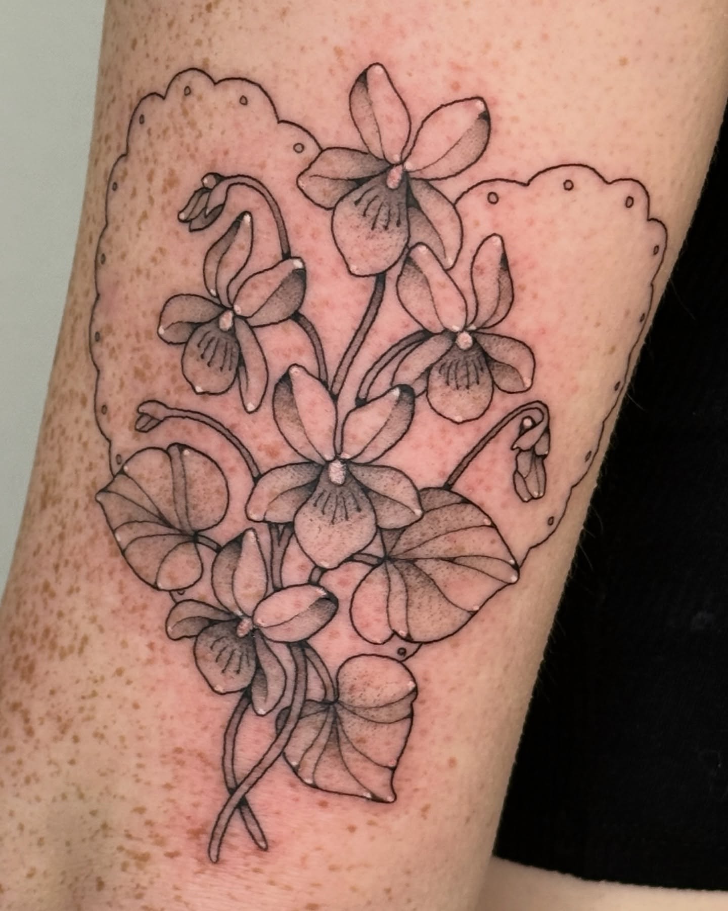 Tattoo by @deerbatstats — black_and_grey