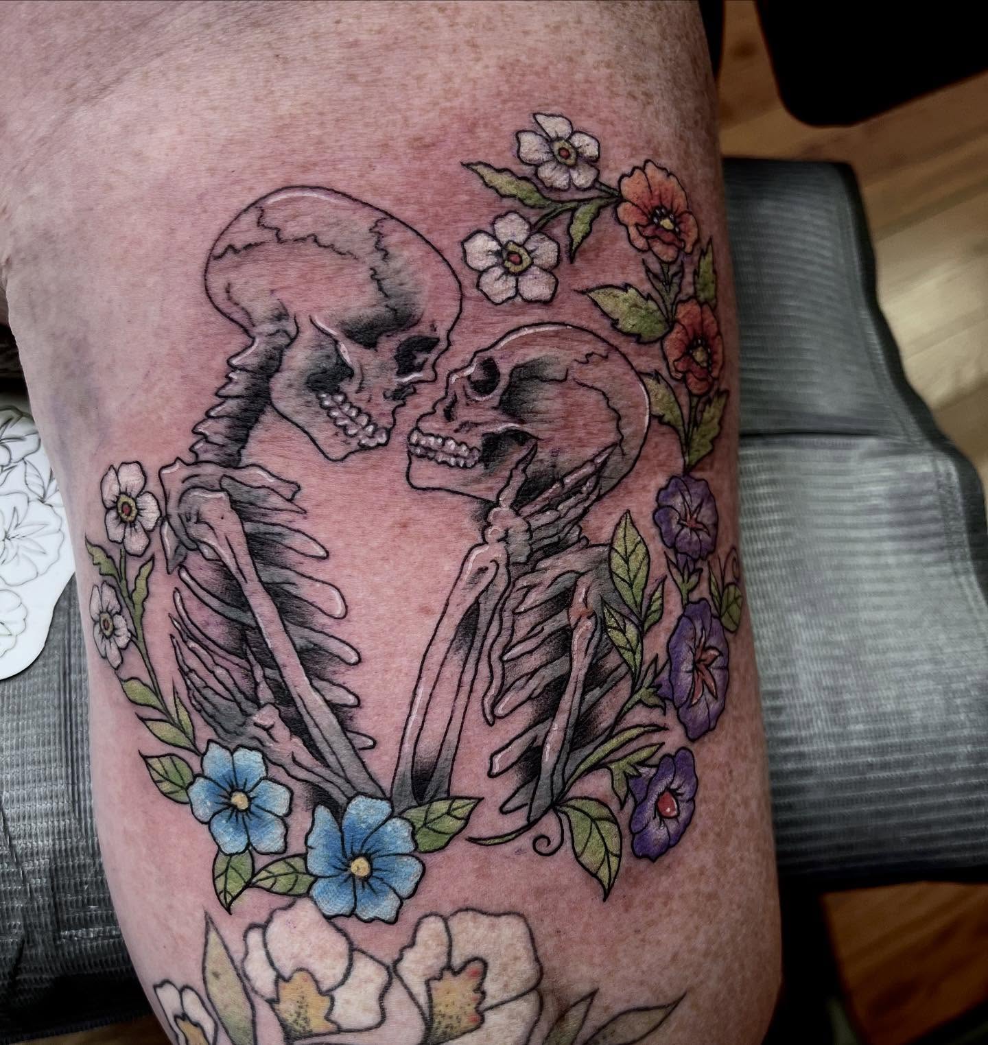 Tattoo by @acampart β dotwork, realism