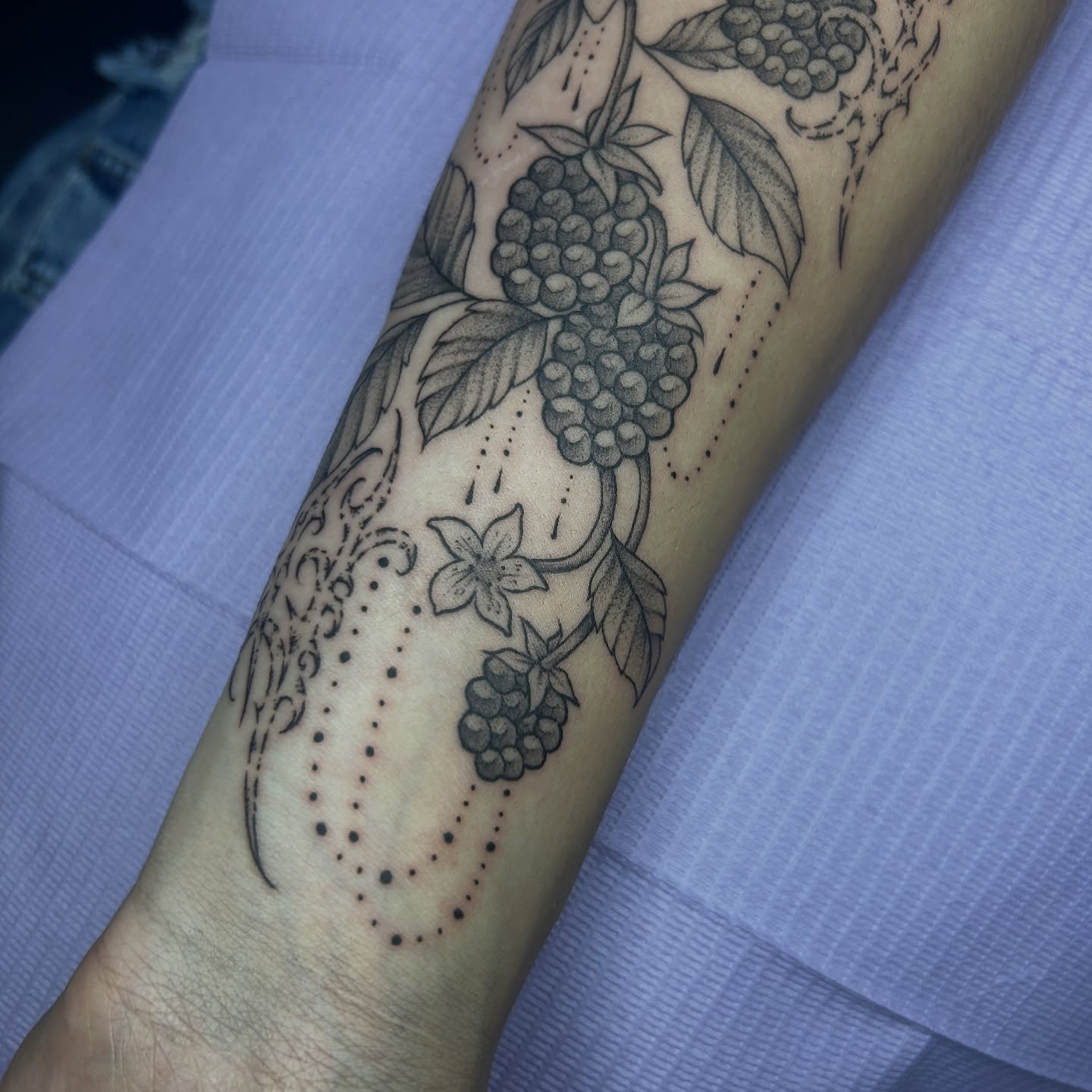 Tattoo by @sweetcarolinetattoo — dotwork