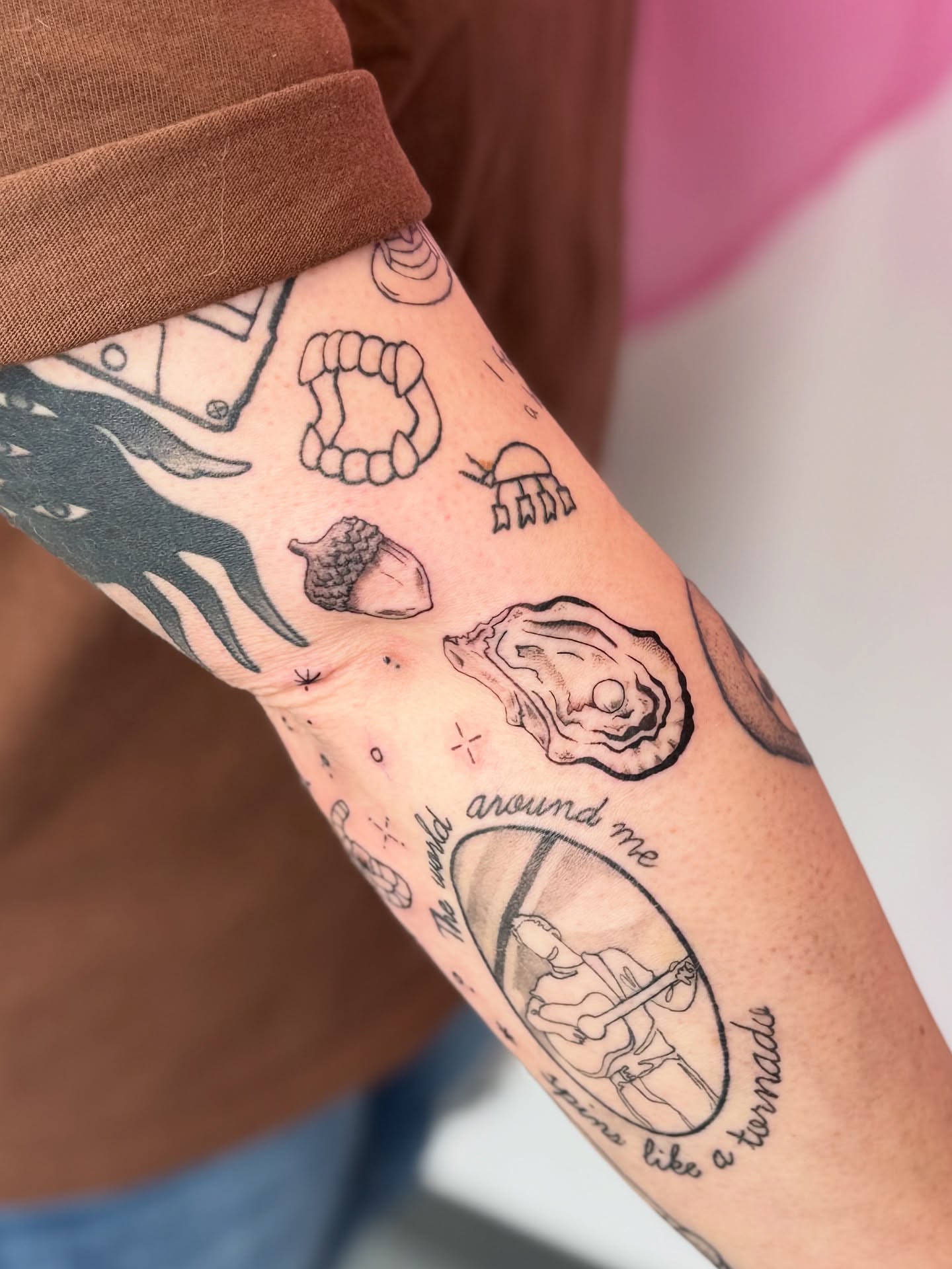Tattoo by @bambi.brows β black_and_grey