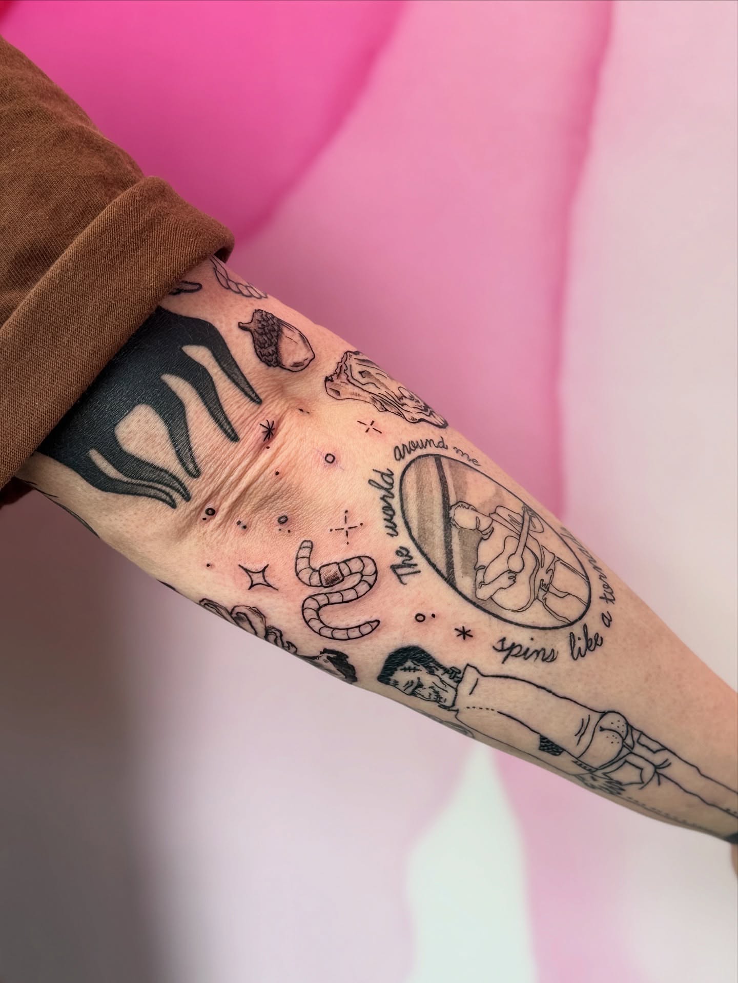 Tattoo by @bambi.brows β dotwork