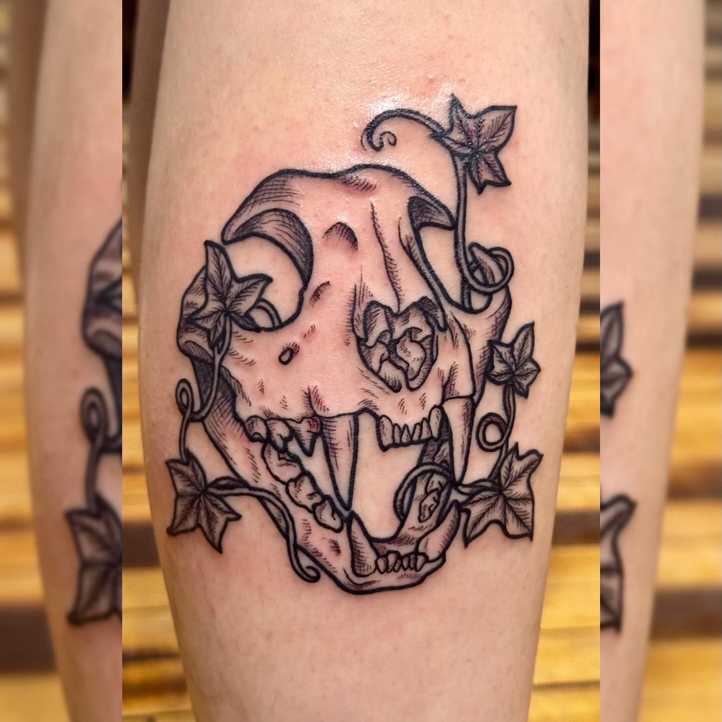 Tattoo by @gabipaigeee — black_and_grey