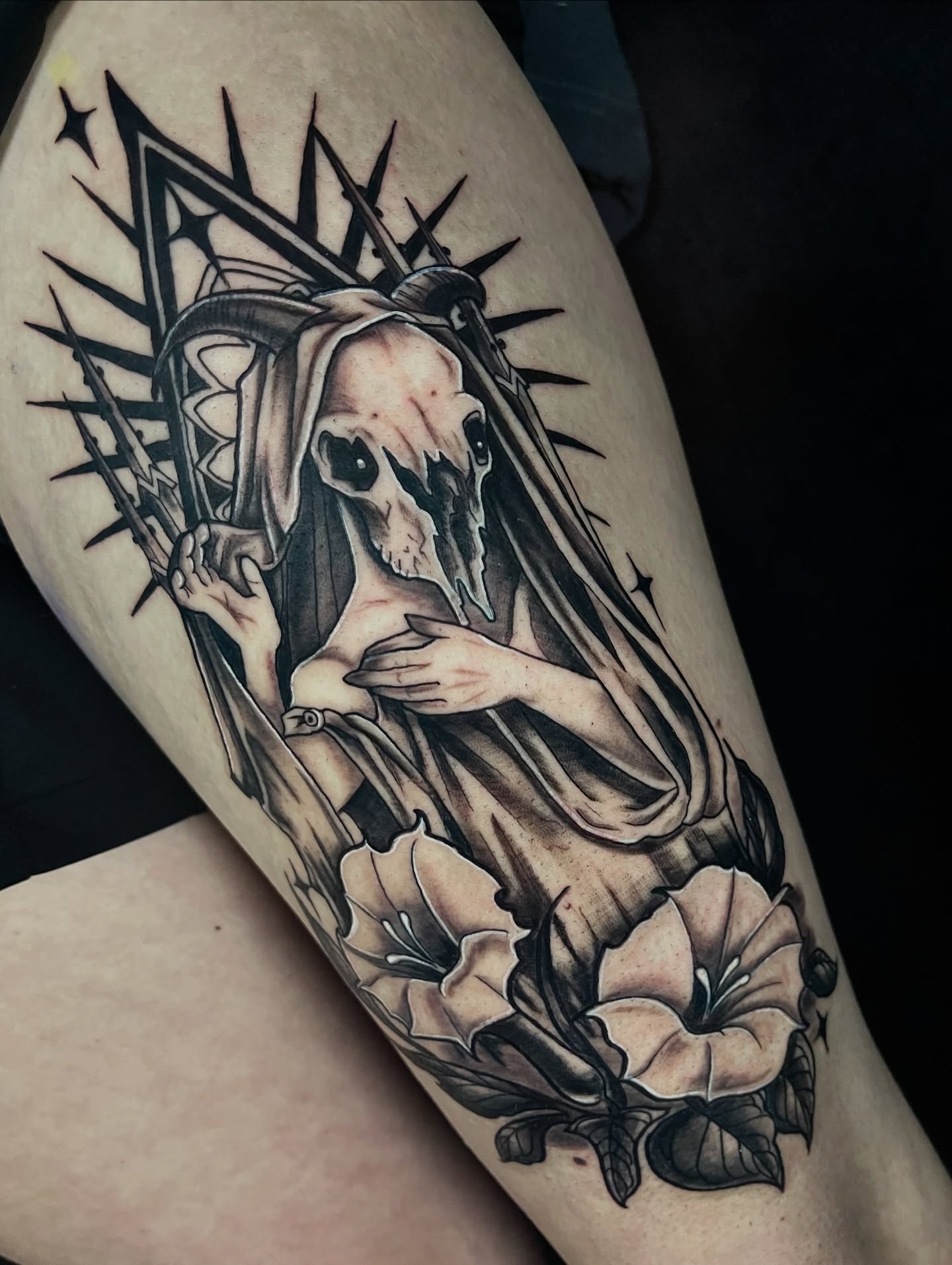 Tattoo by @j.breeziee — black_and_grey, realism