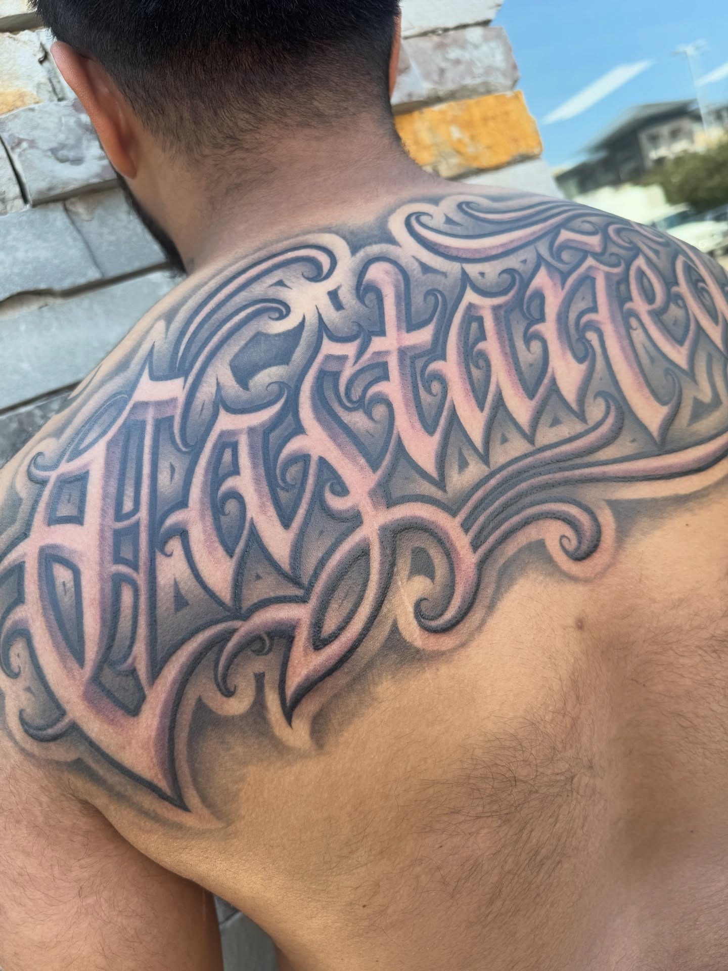 Tattoo by @aintnothinbutagthang817 — lettering_script
