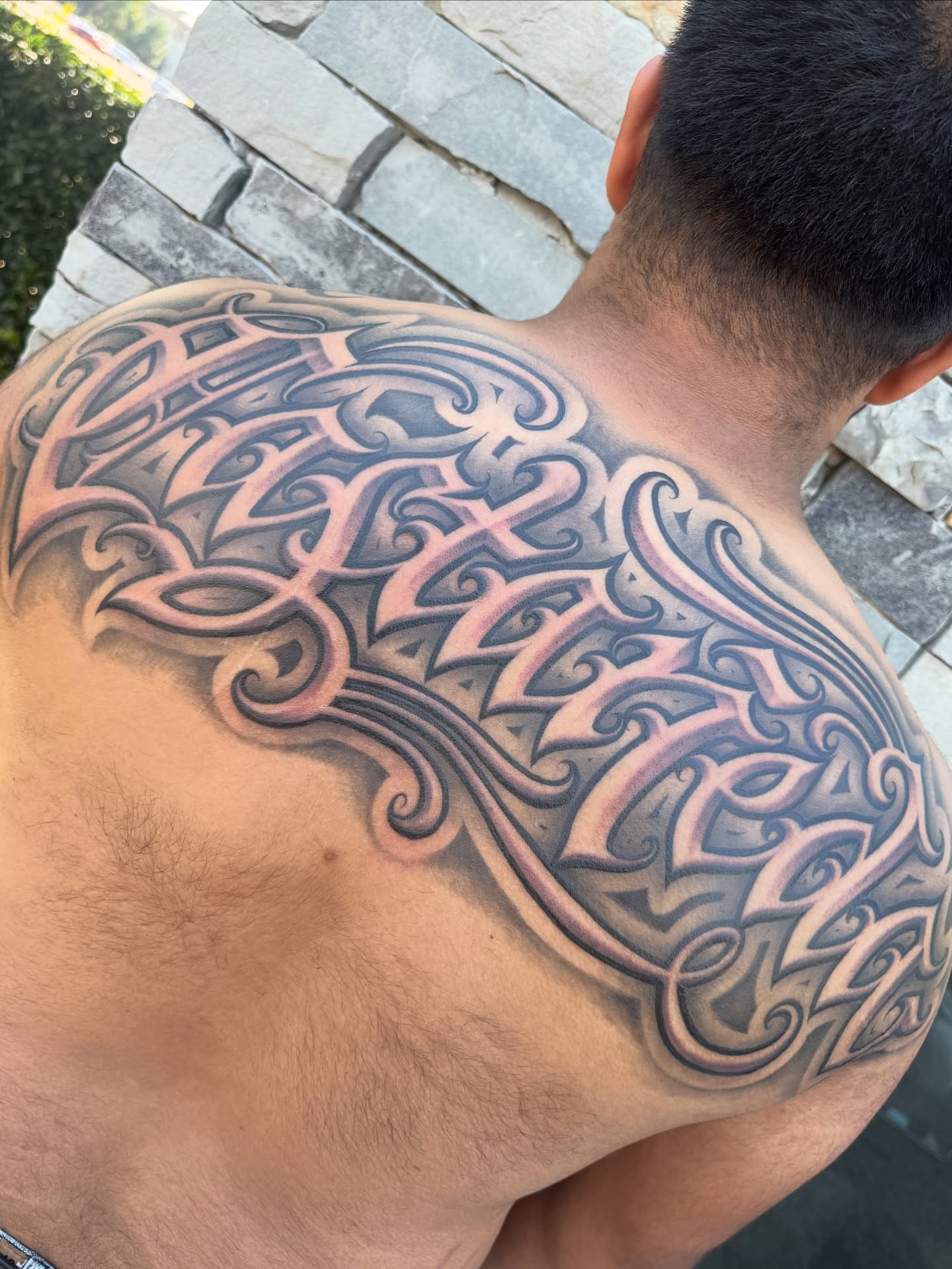 Tattoo by @aintnothinbutagthang817 — lettering_script