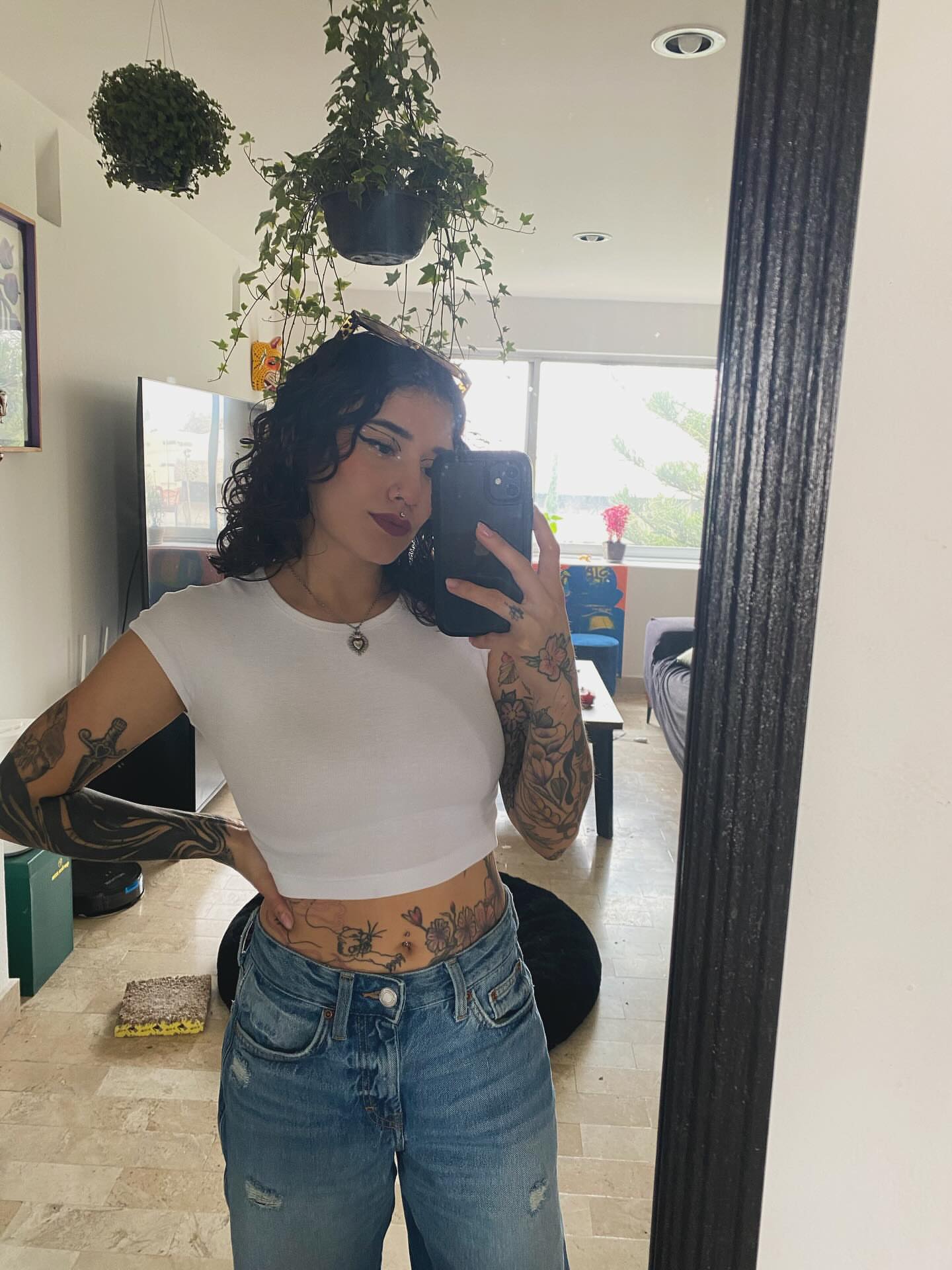 Floral American traditional tattoo on the torso by ✶ 𝑺𝑰𝑳𝑽𝑨𝑵𝑨