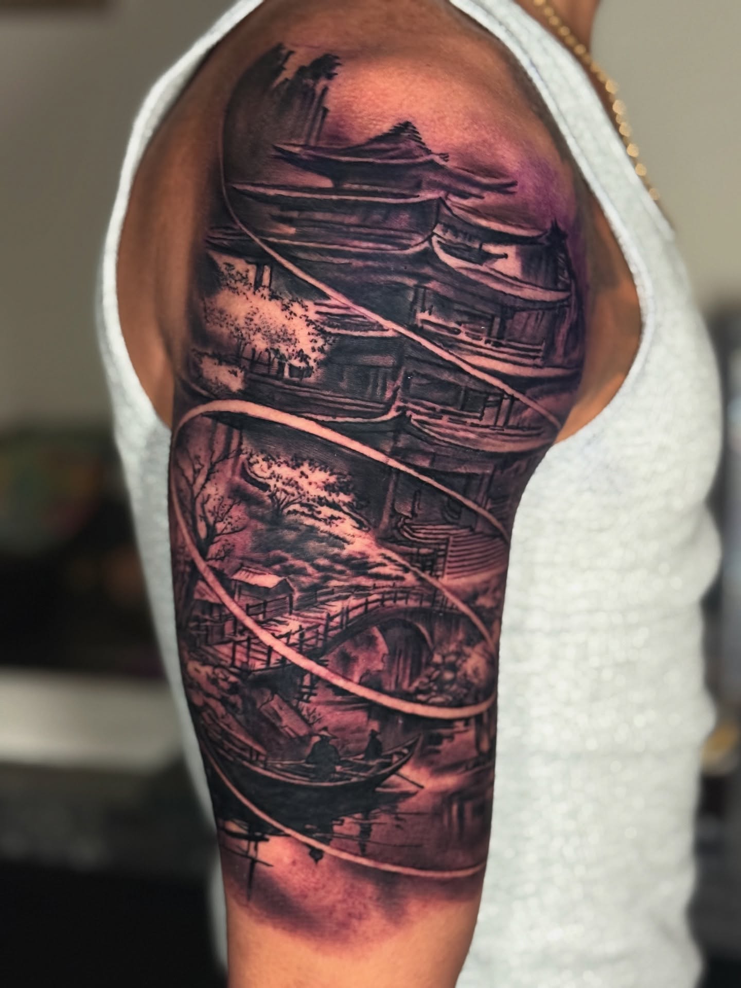 Tattoo by @charlieinkmanrobbins — black_and_grey, realism