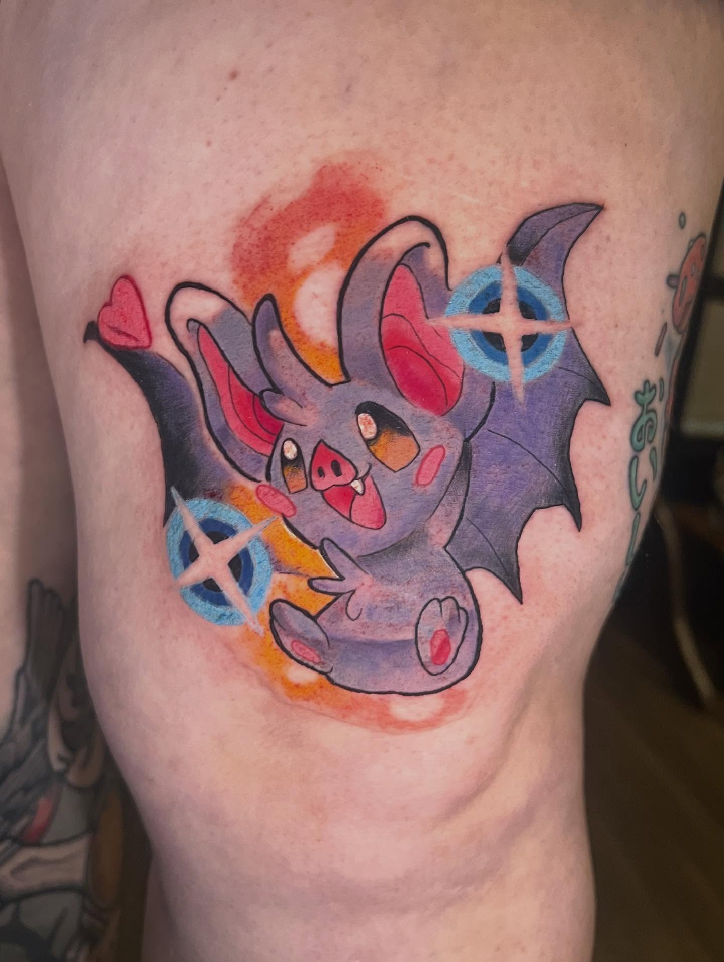 Tattoo by @robertdelete — watercolor