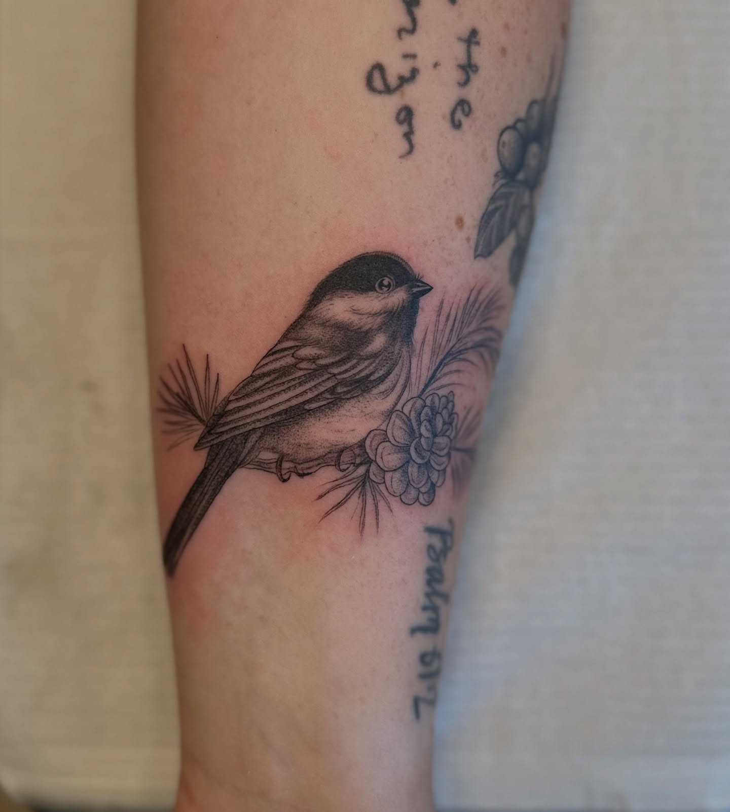 Tattoo by @kindredspirits_tattoo โ black_and_grey