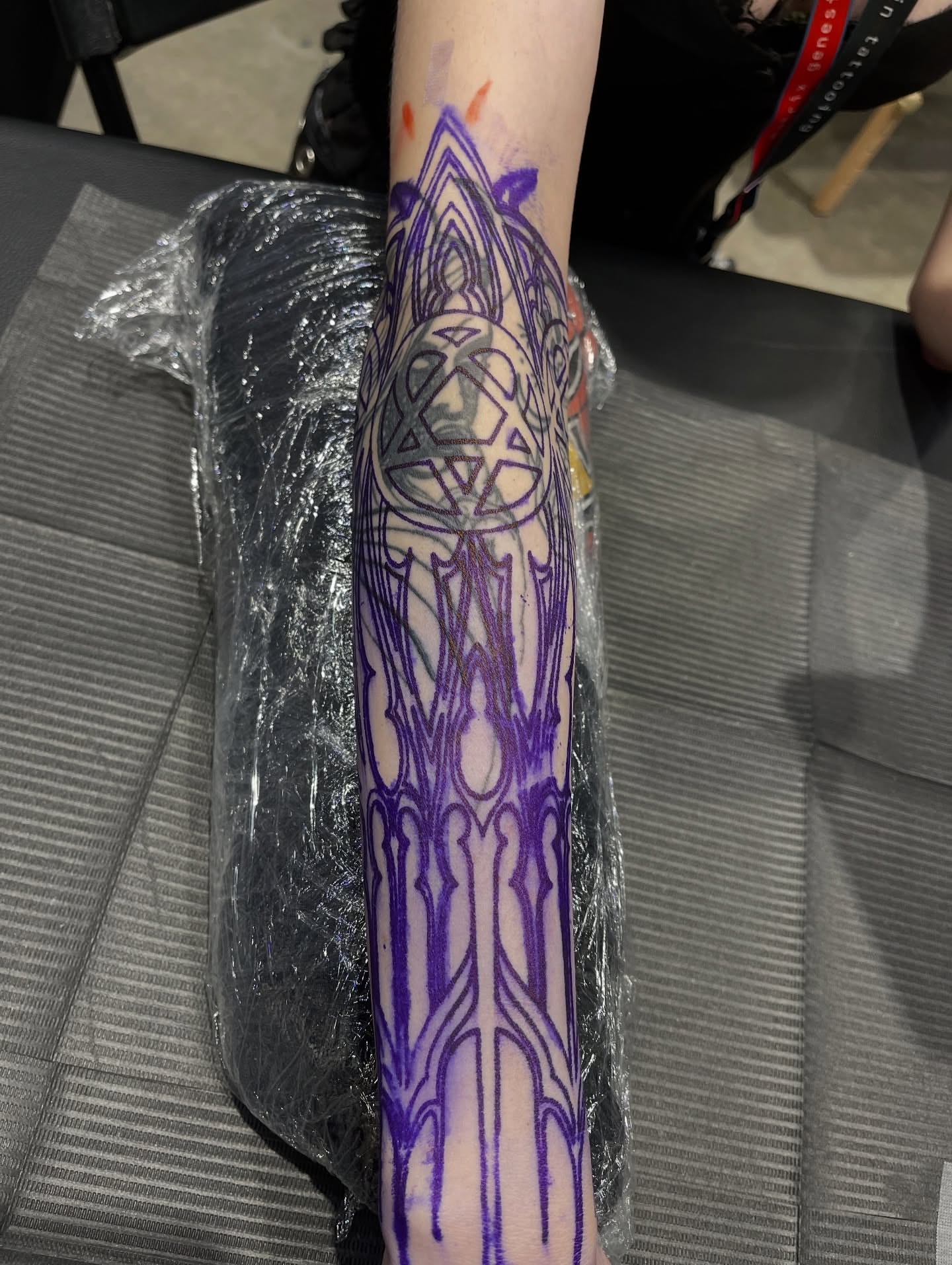Tattoo by @spidermonkeysauce — geometric