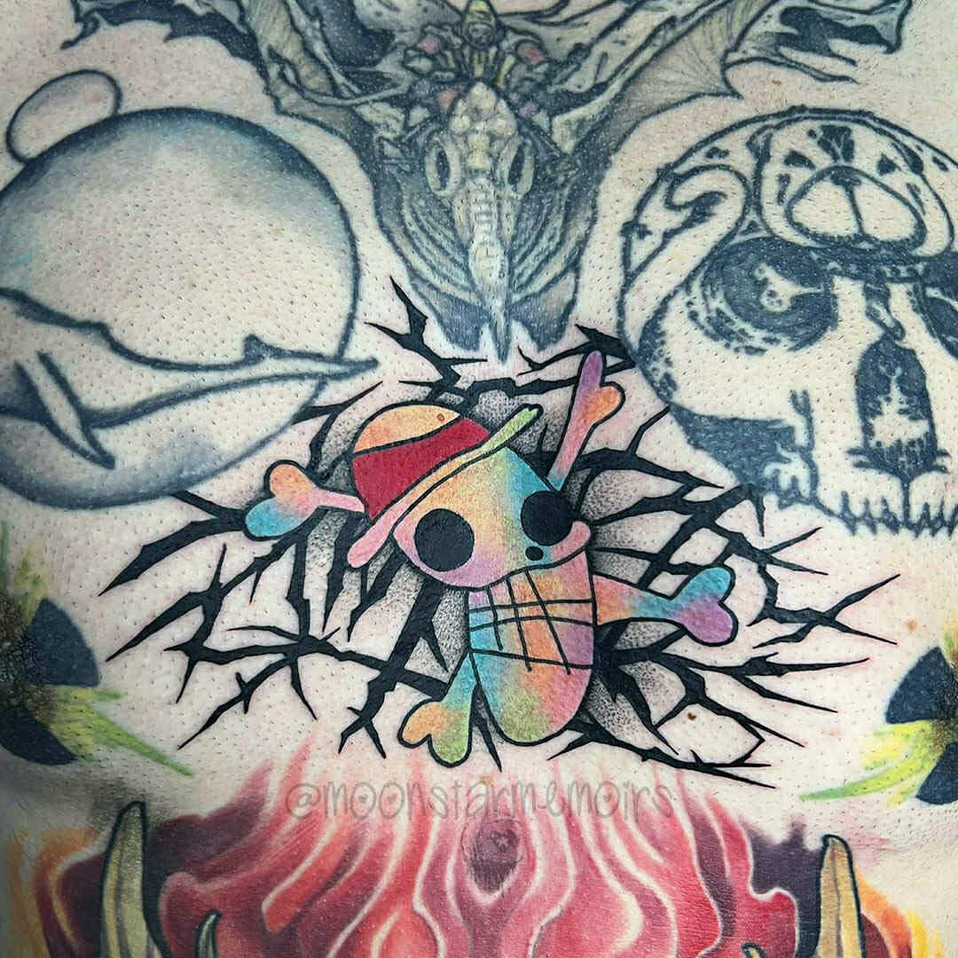 Tattoo by @moonstarmemoirs โ dotwork