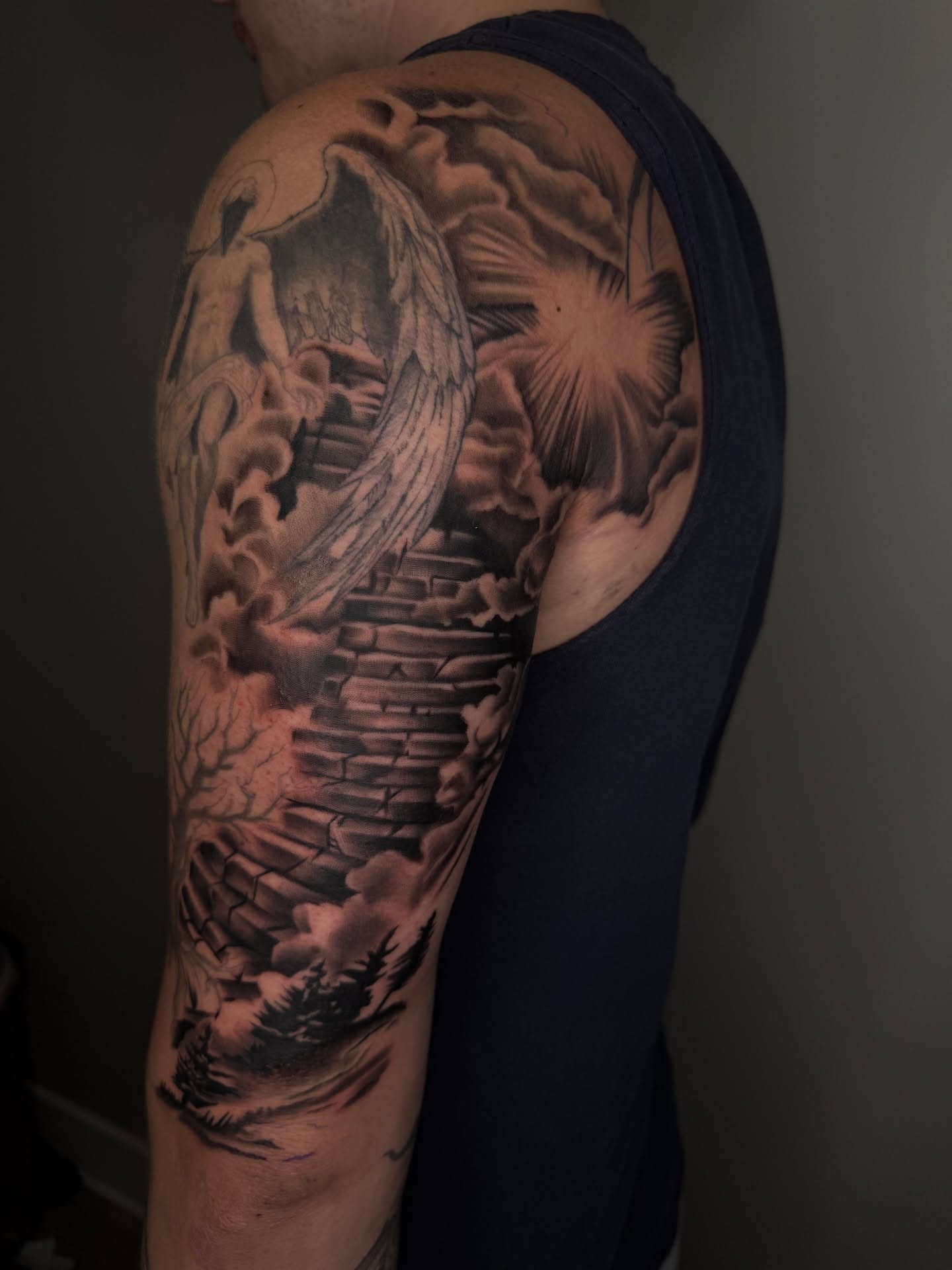 Tattoo by @cofaxtattoos — black_and_grey, realism