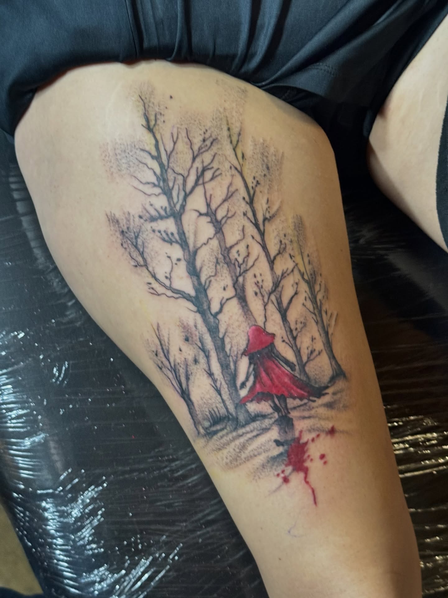 Tattoo by @inkcmob — dotwork, realism