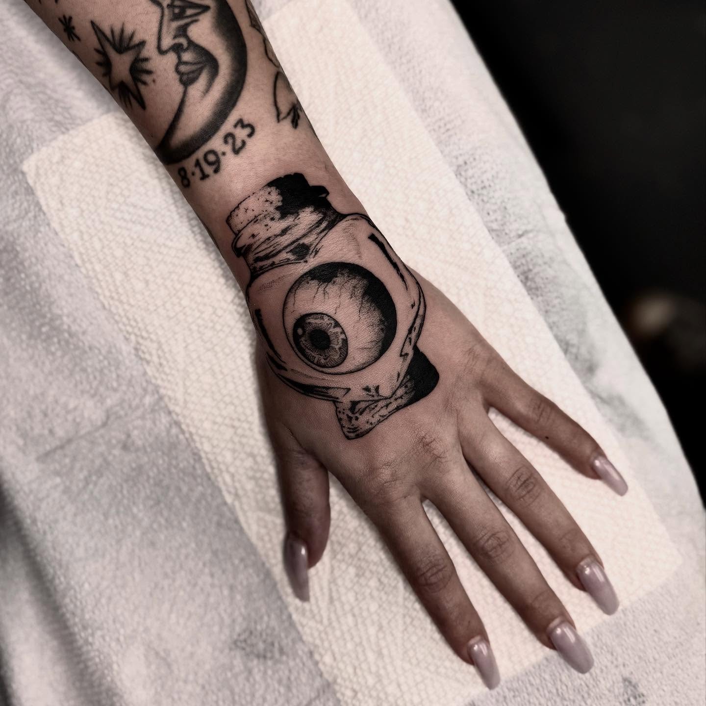Tattoo by @korztattoo โ black_and_grey