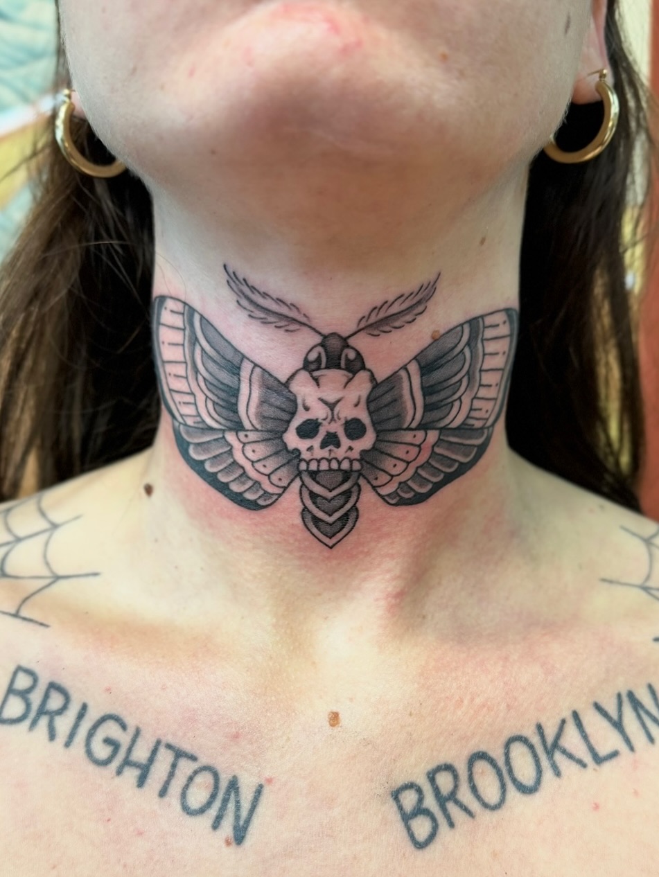 Tattoo by @ernie_portcity — black_and_grey
