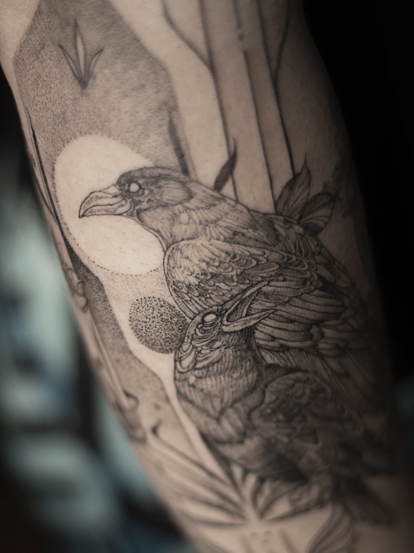 Tattoo by @hinstzart — dotwork, black_and_grey