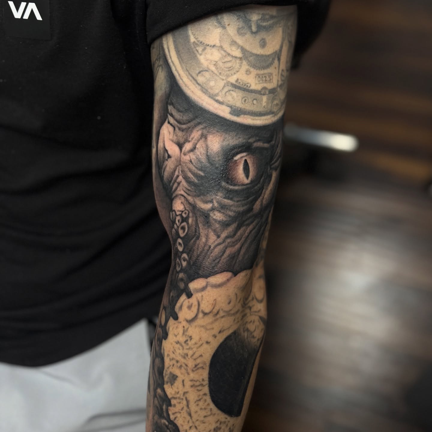 Octopus realism tattoo on the forearm by Paul Jack II ⚜️ Tattoo Artist ⚜️Atlanta