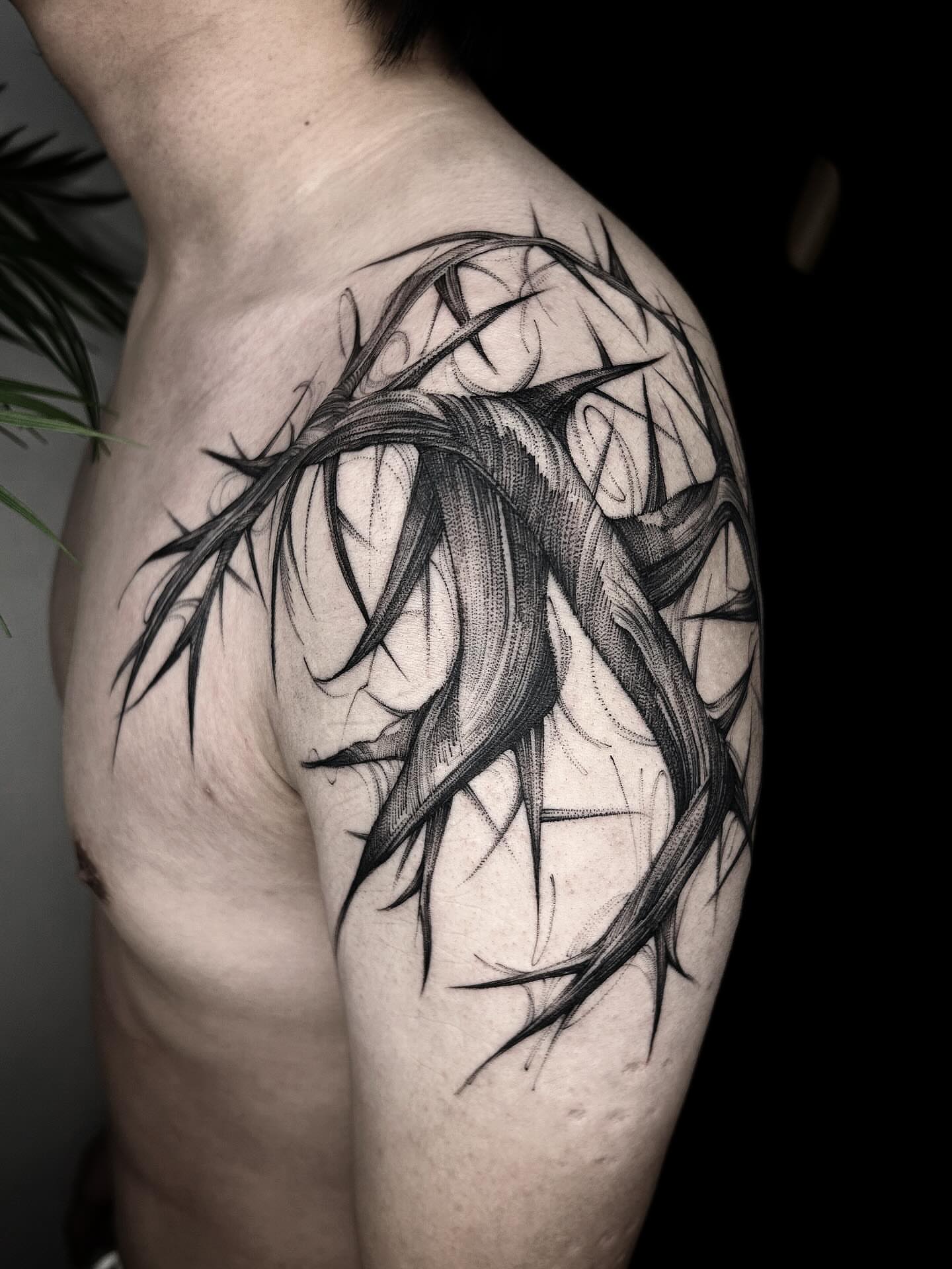 Tattoo by @tamilia_howall — black_and_grey