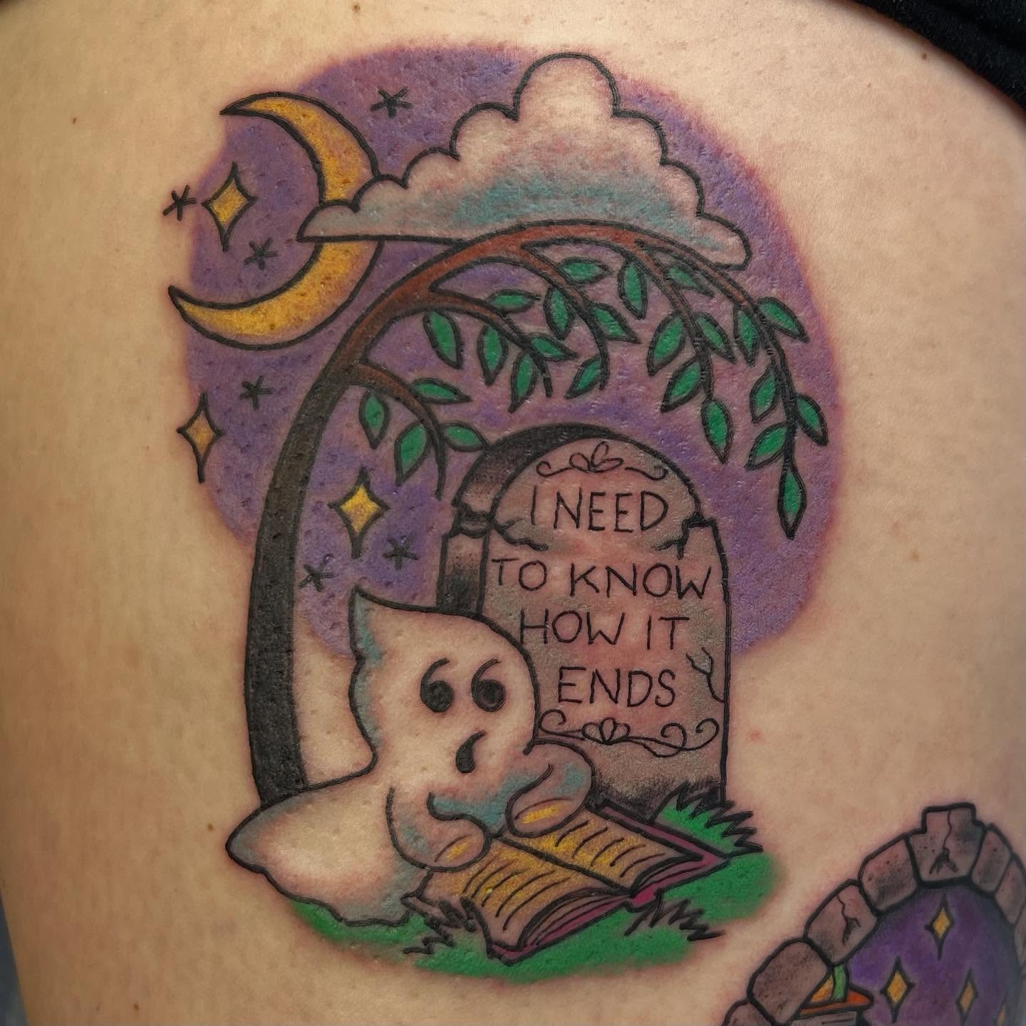 Tattoo by @agirlnamed_sue — dotwork, surrealism