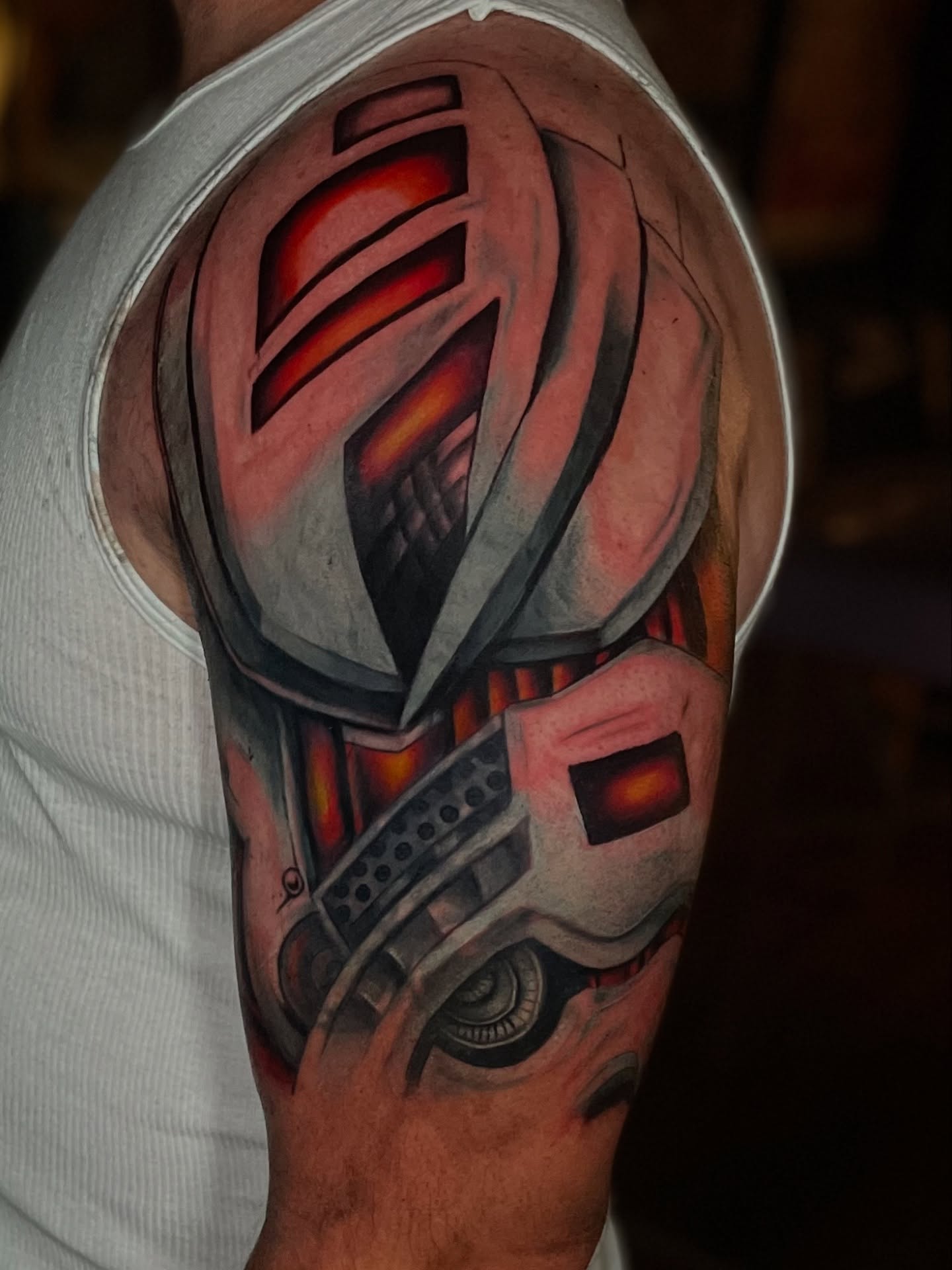 Tattoo by @d.p.r_tattoos — geometric, realism