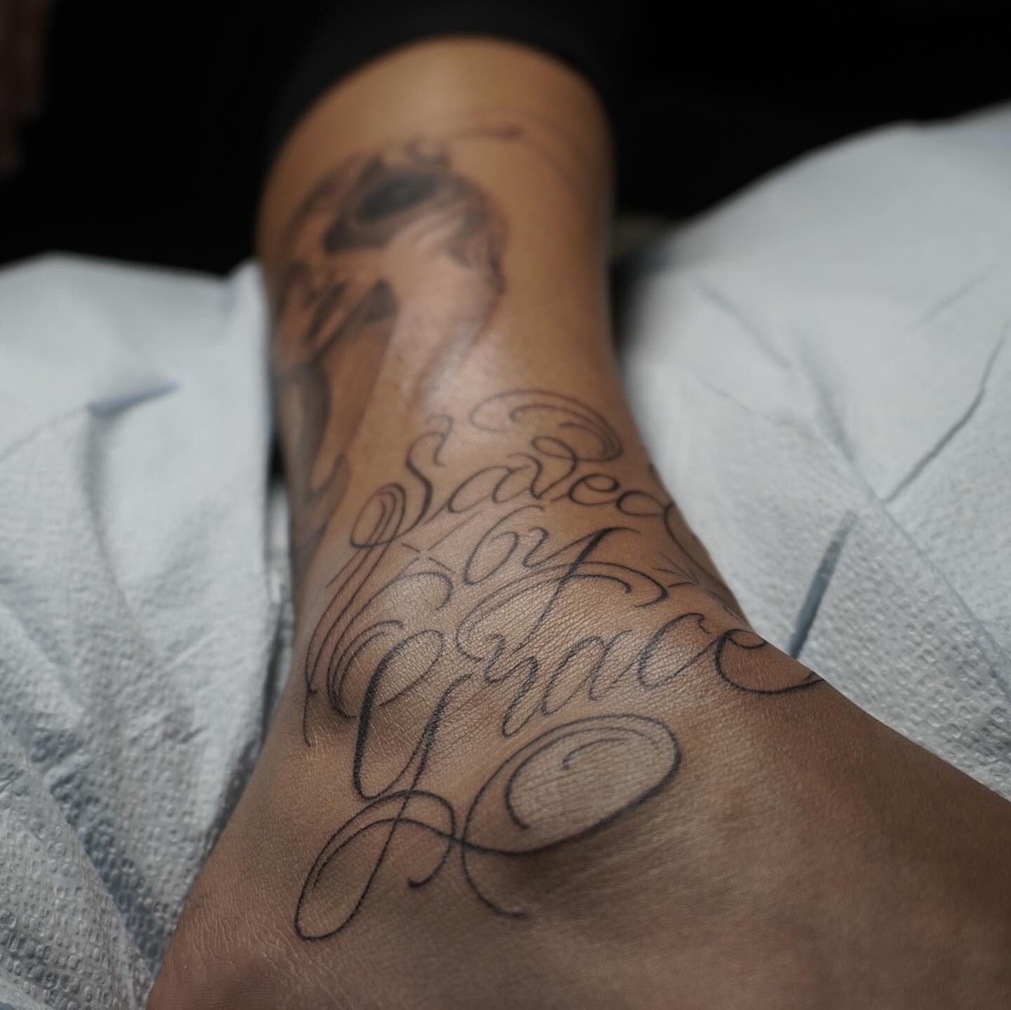 Tattoo by @adrian__tattoos — lettering_script