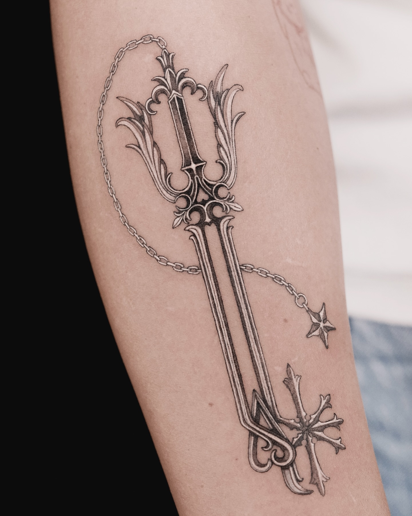 Tattoo by @pobitattoo — black_and_grey