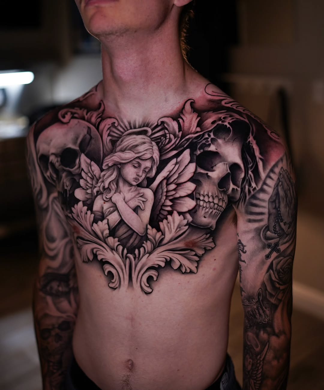 Tattoo by @inkbyesto — realism, black_and_grey