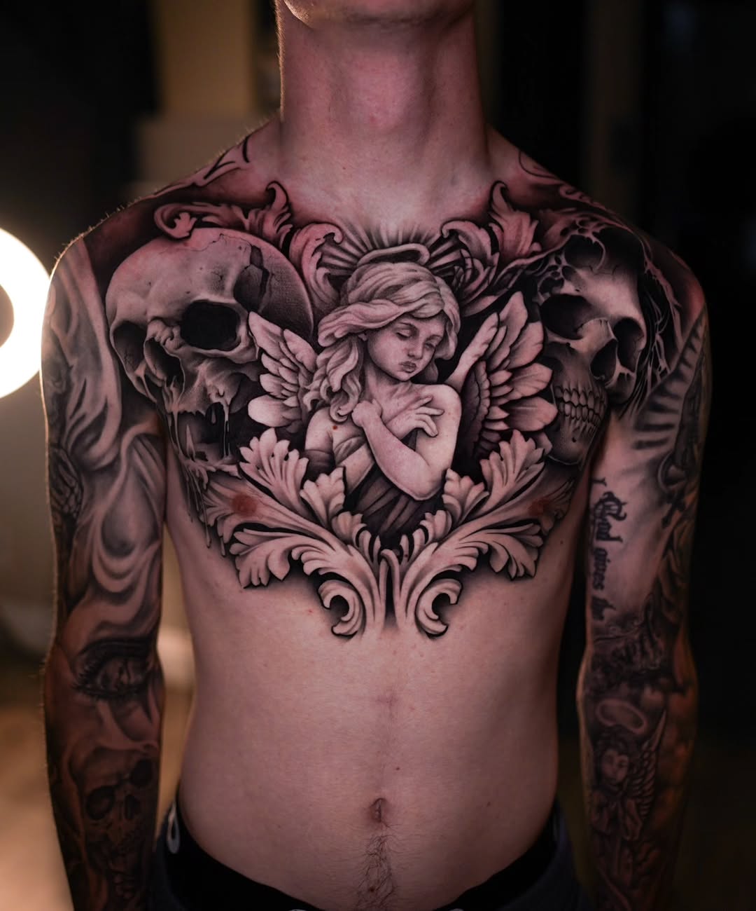 Tattoo by @inkbyesto — realism, black_and_grey